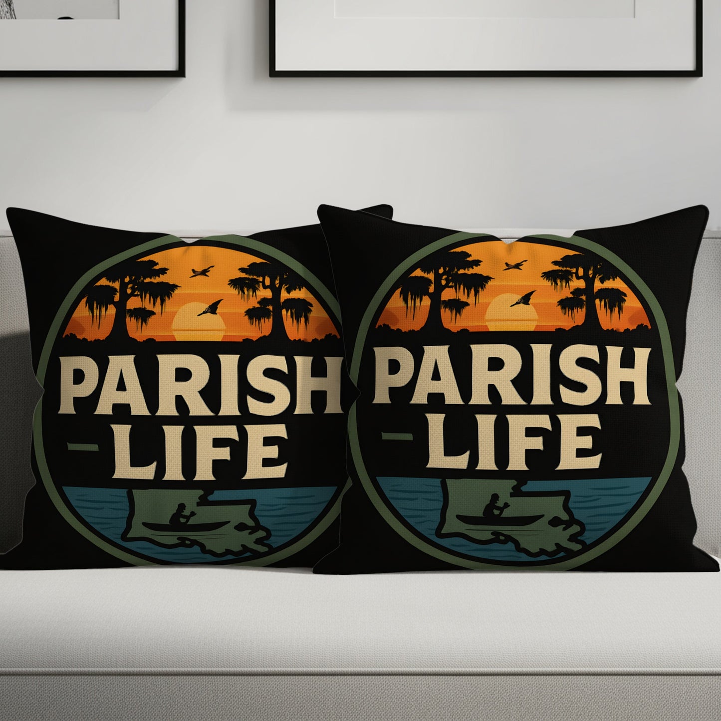 Parish Life Graphic Design Throw Pillow product type