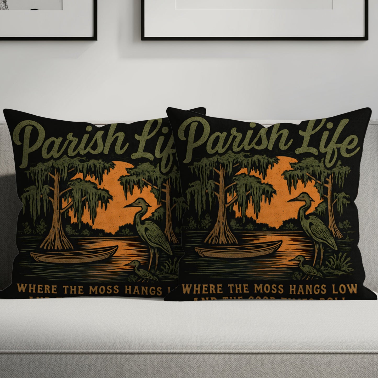 Parish Life Where the Moss Hangs Low Pillow product