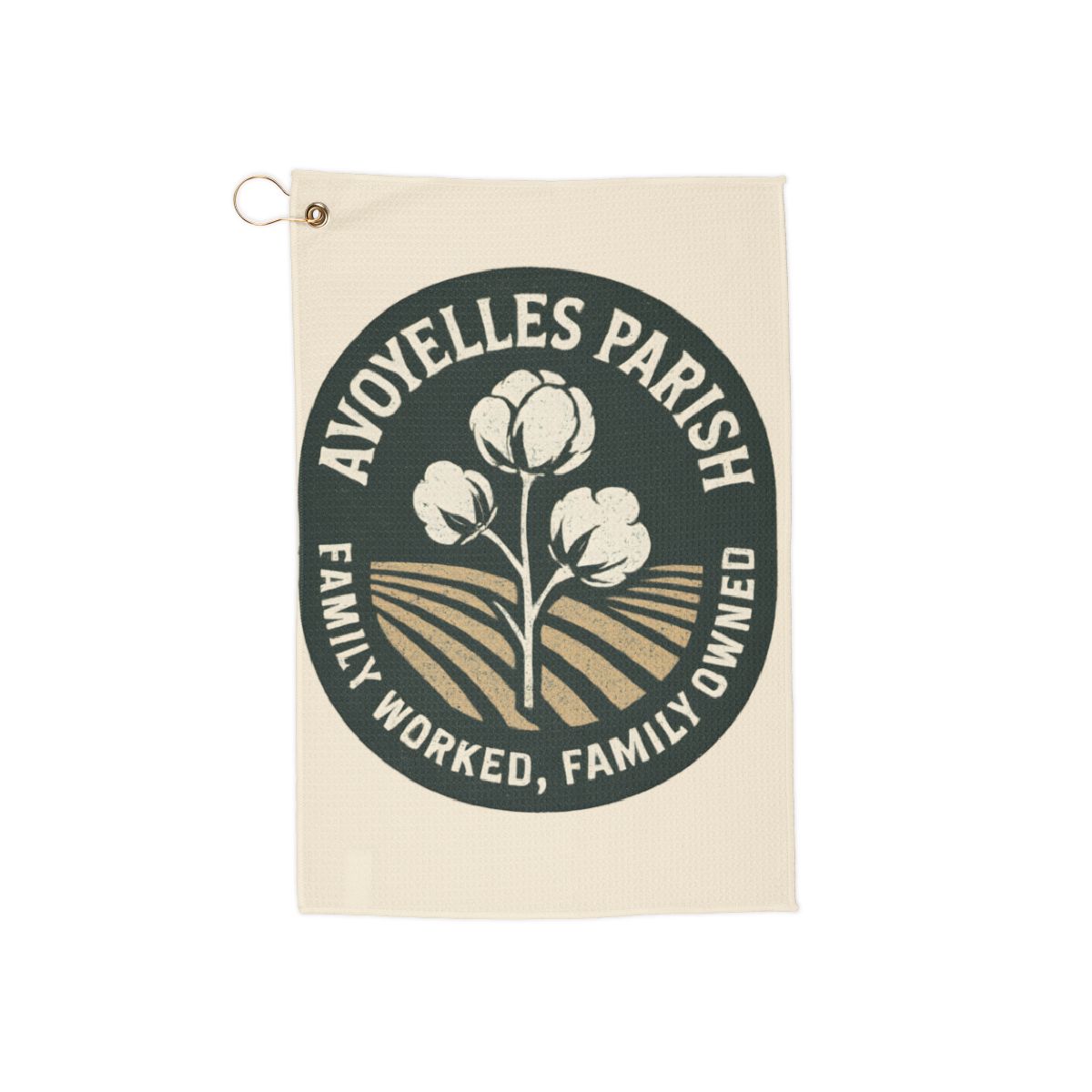 AVOYELLES PARISH FAMILY OWNED Golf Towel product