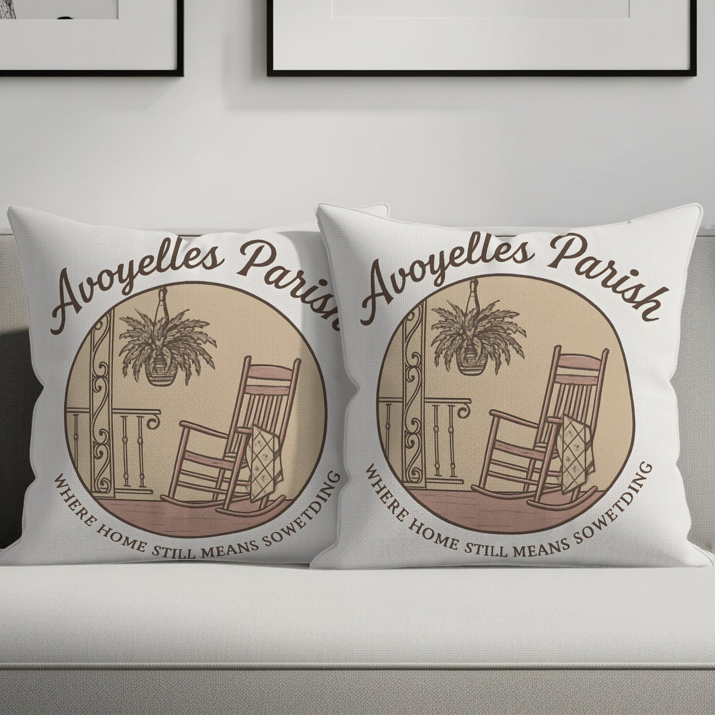 Avoyelles Parish Rocking Chair Throw Pillow product