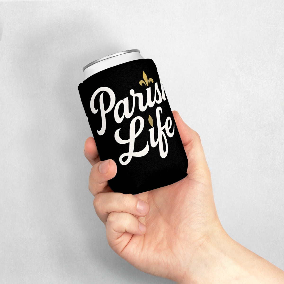 Paris Life Drink Holder Coozie in Stylish Black product type
