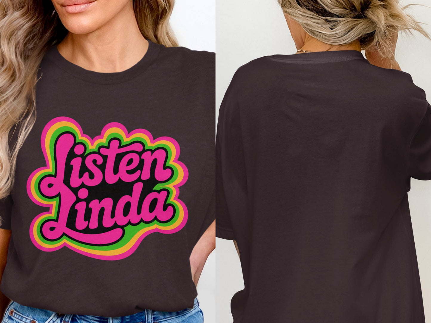 Eye-Catching Listen Linda Graphic T-Shirt product type