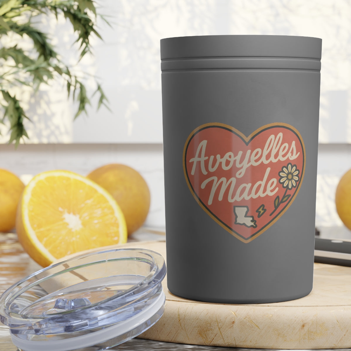 Avoyelles Made Heart Design Insulated Stainless Cup product
