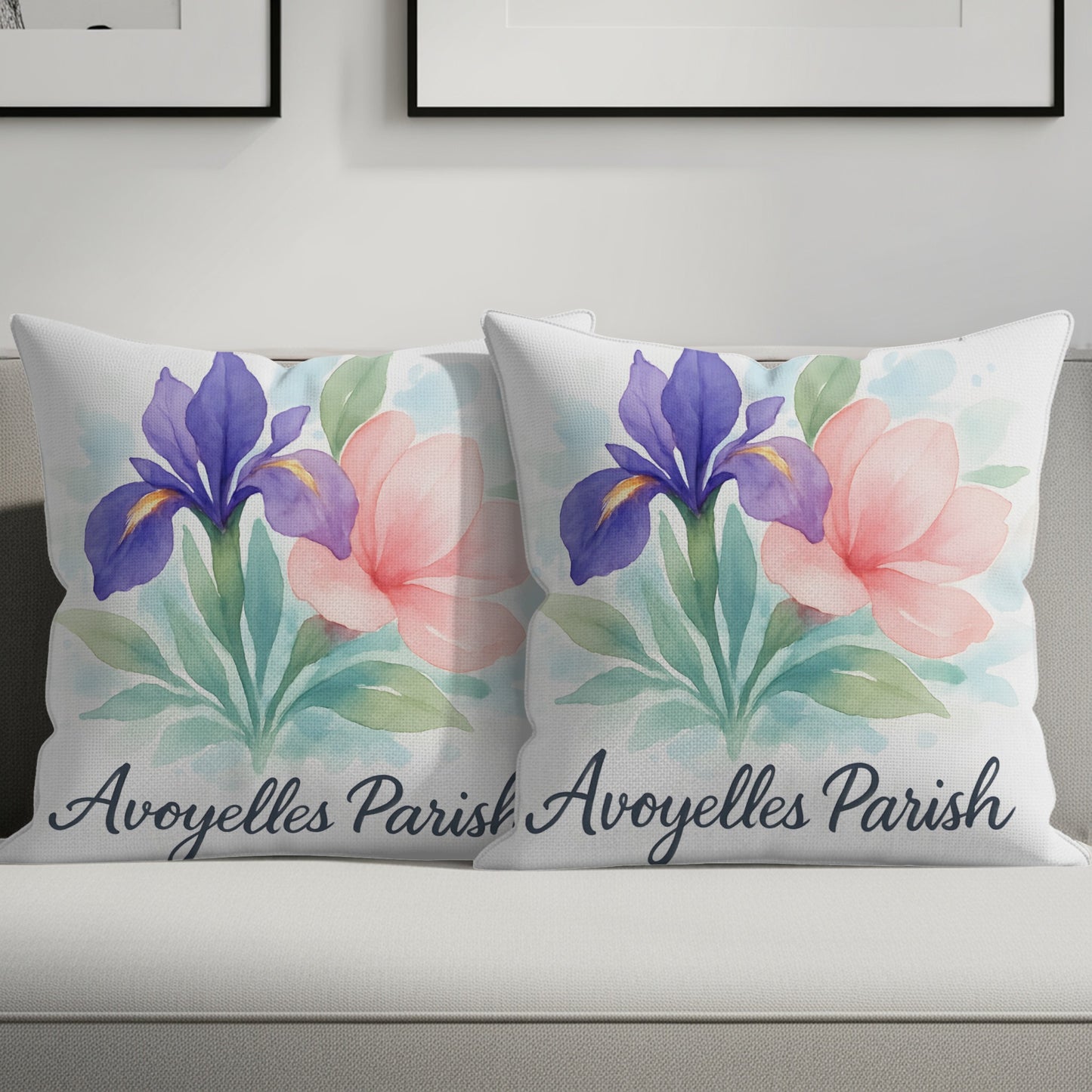 Floral Avoyelles Parish Decorative Throw Pillow product type