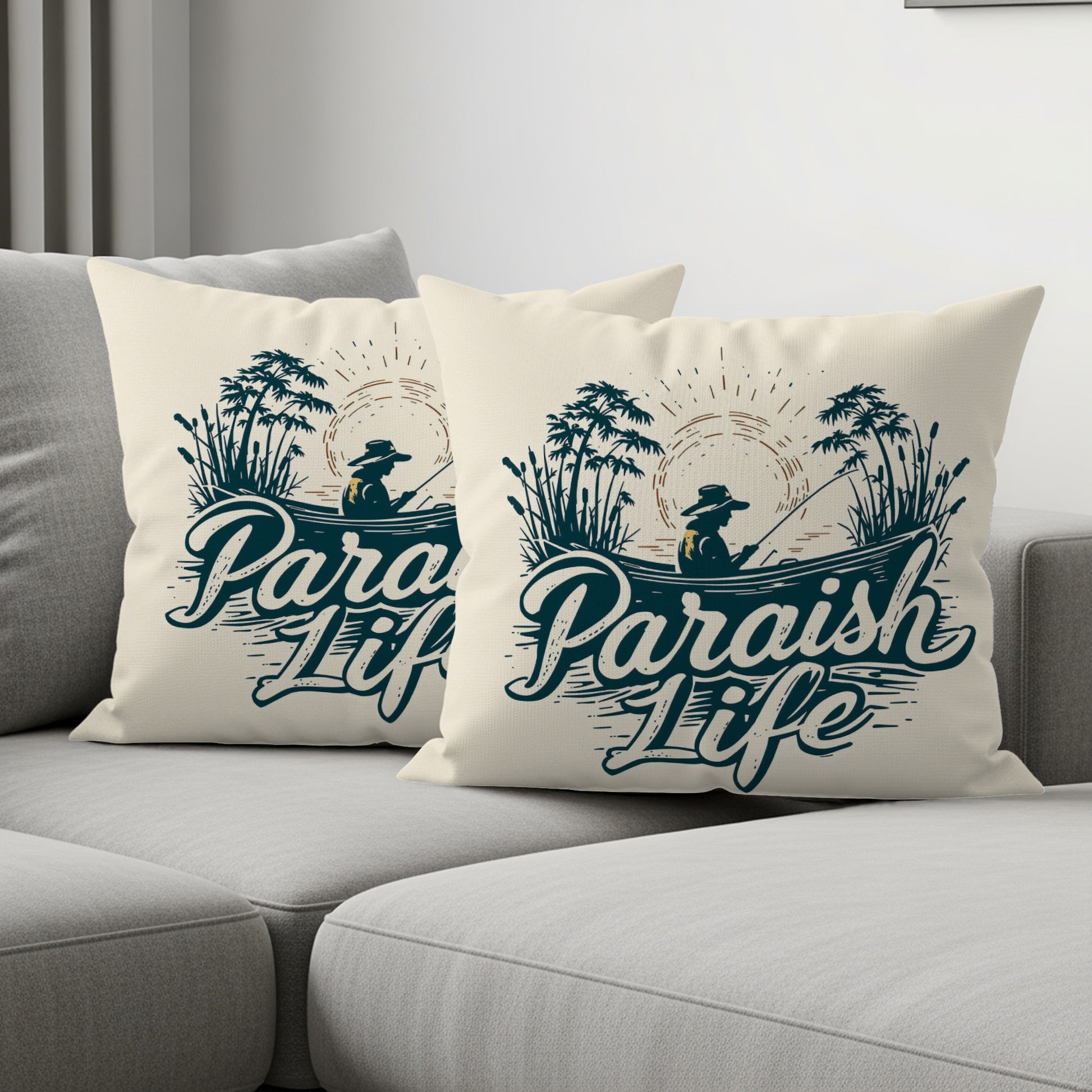 Rustic Parish Life Scenic Pillow product