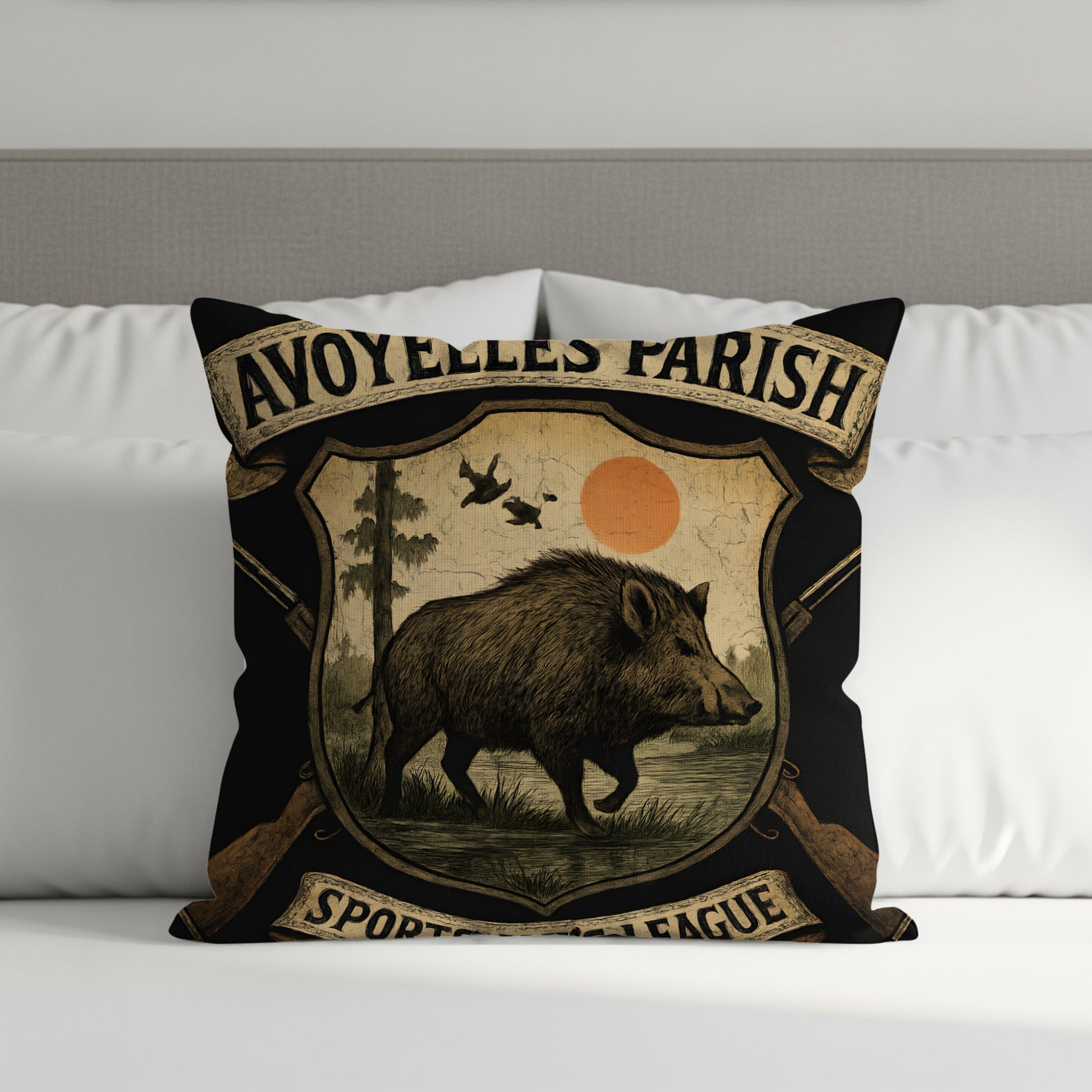 Avoyelles Parish Sporting Club League Throw Pillow product