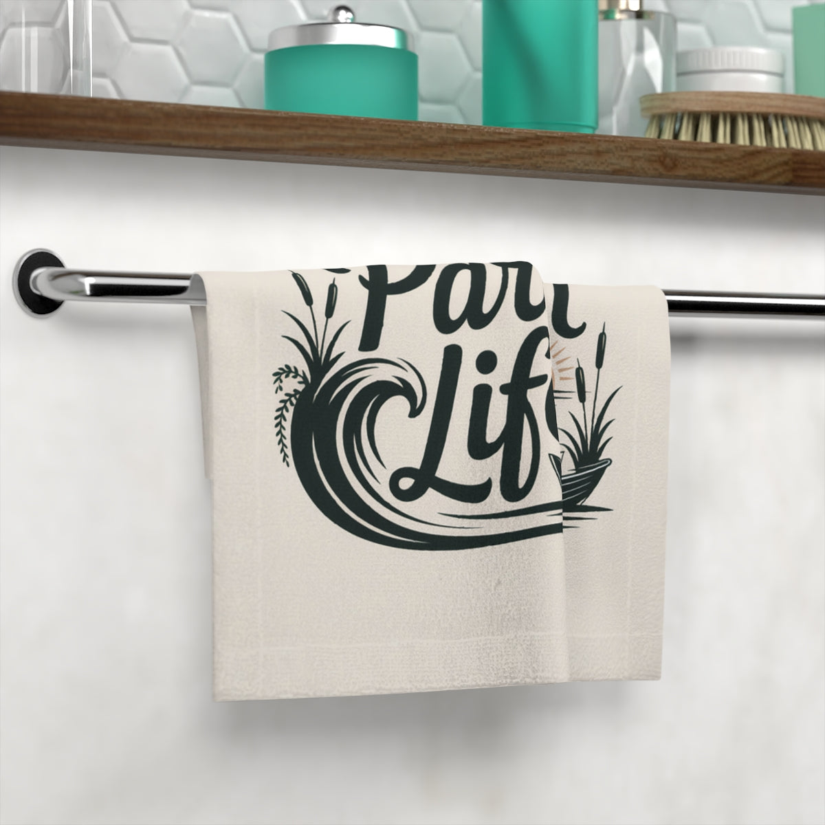 Part Life Print Decorative Bathroom Towel product