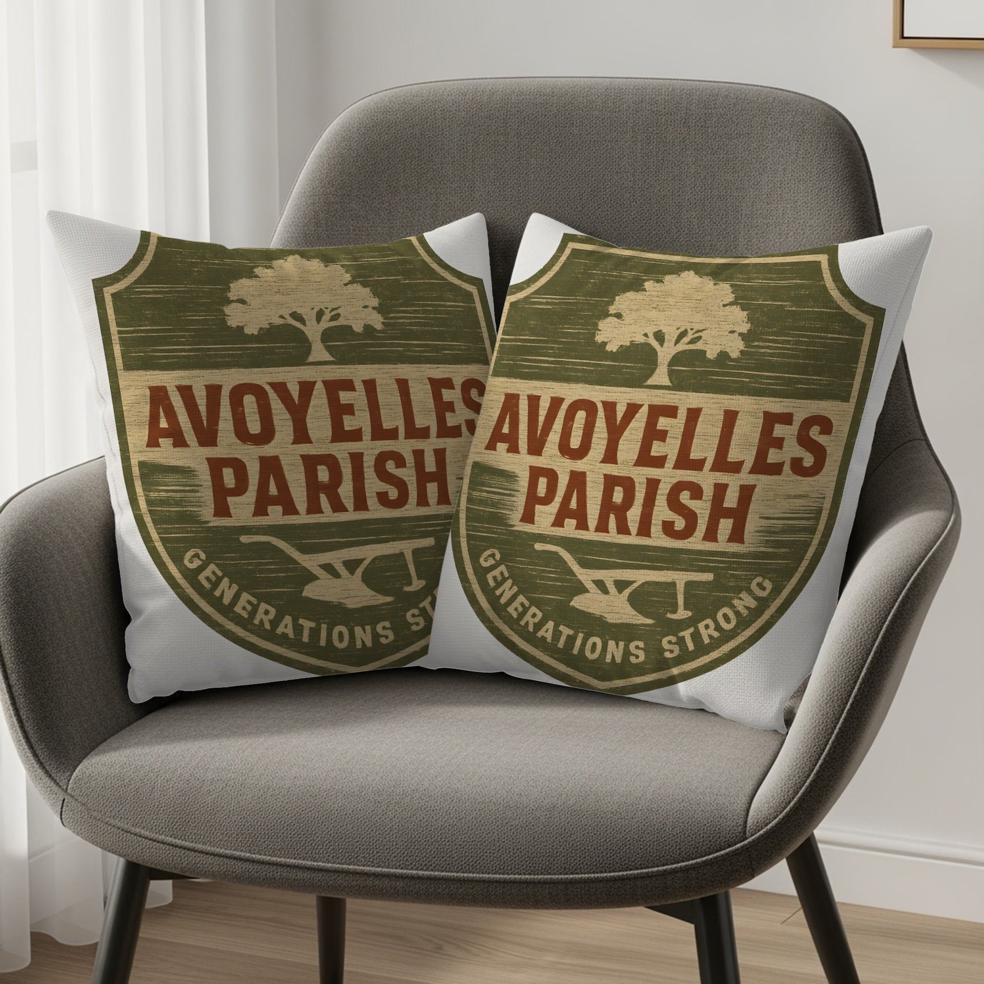 Avoyelles Parish Generations Strong Crest Pillow product type
