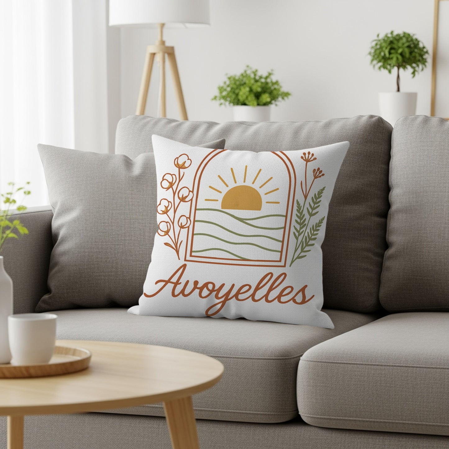 Avoyelles Sun and Nature Design Throw Pillow product type