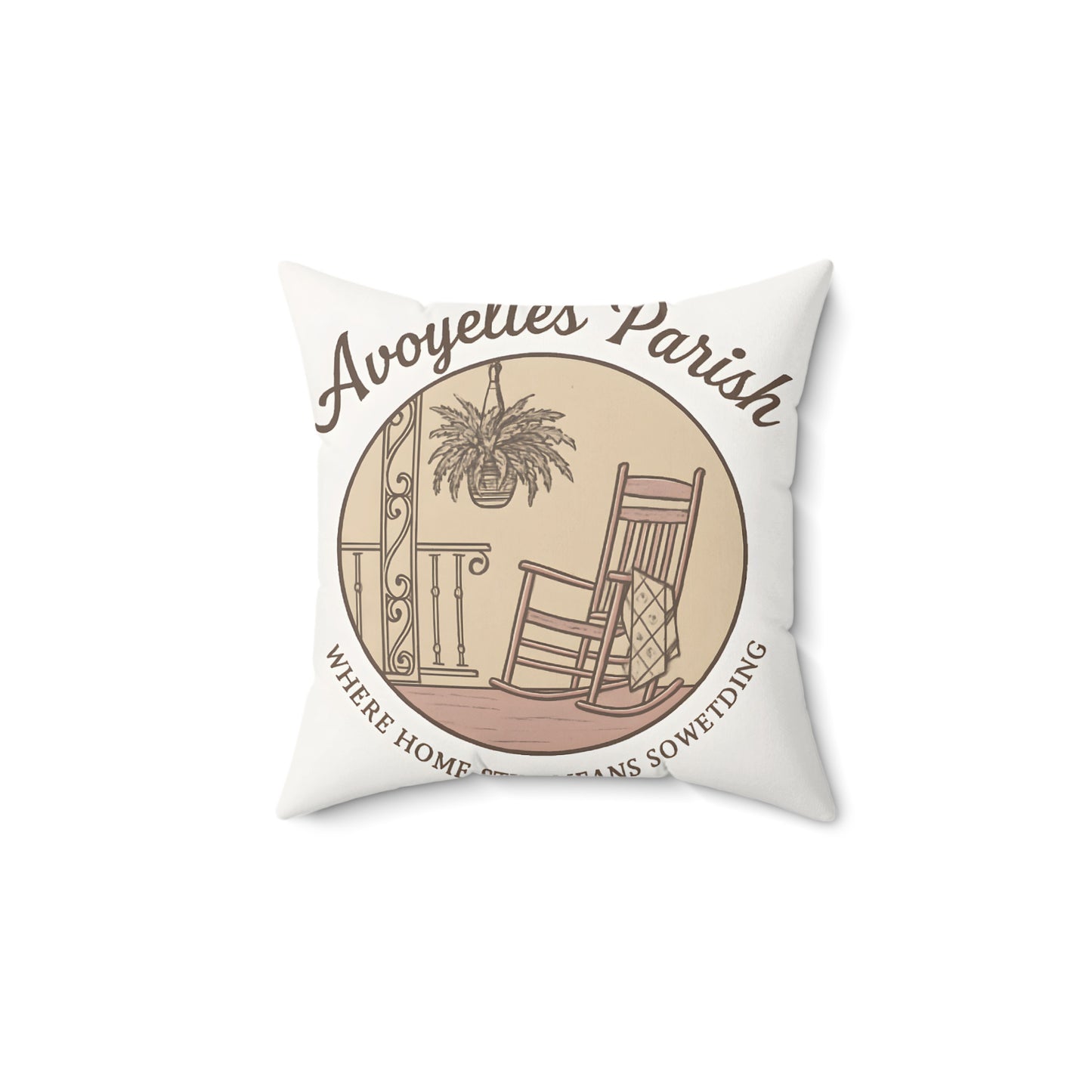 Avoyelles Parish Rocking Chair Design Pillow product