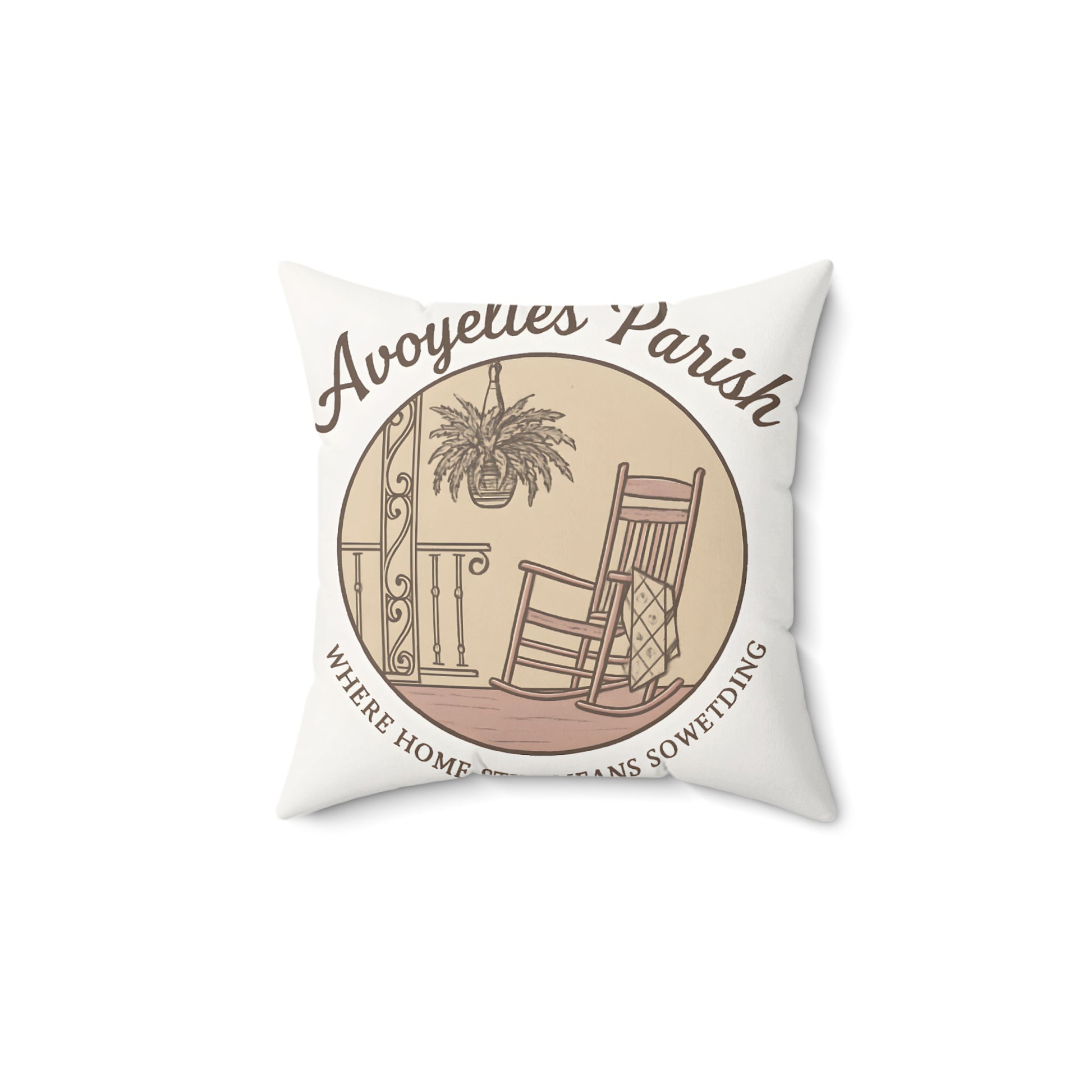 Avoyelles Parish Rocking Chair Design Pillow product