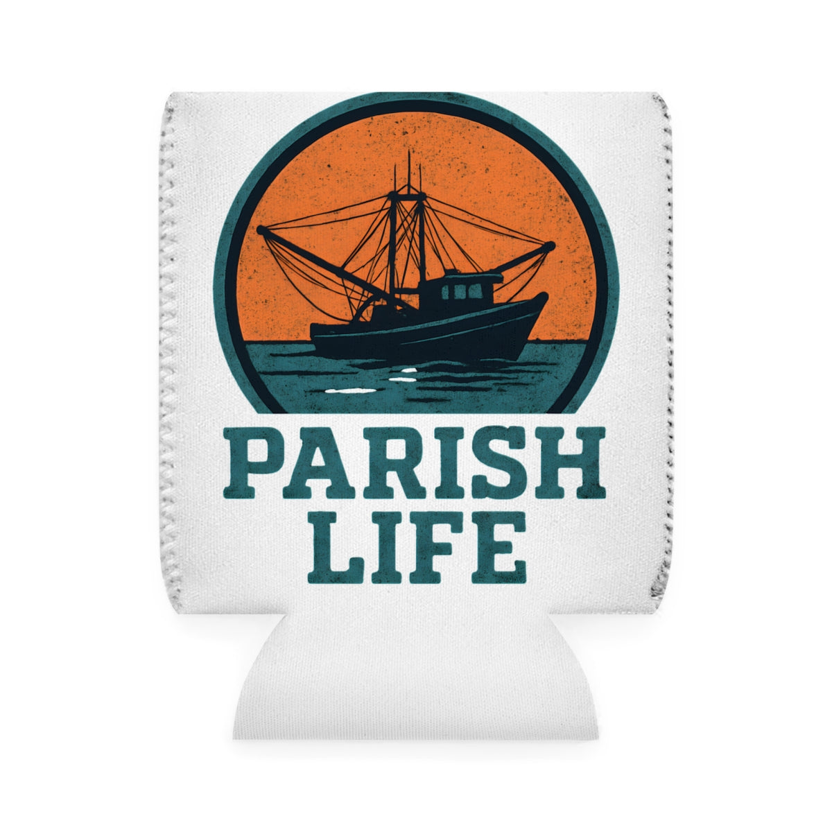 Parish Life Boat Design Printed Koozie Product