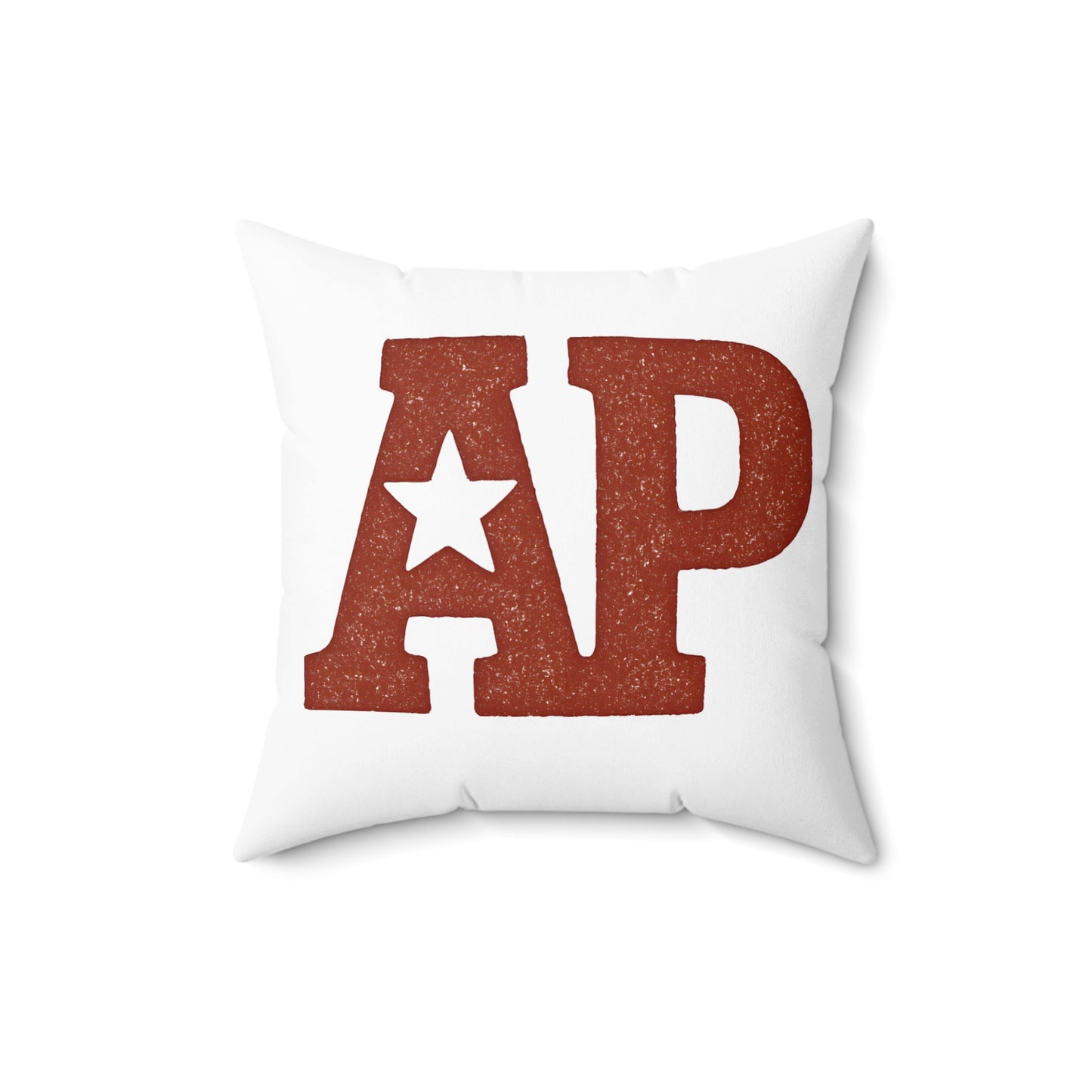 Decorative Pillow with Red AP Lettering Pillow product