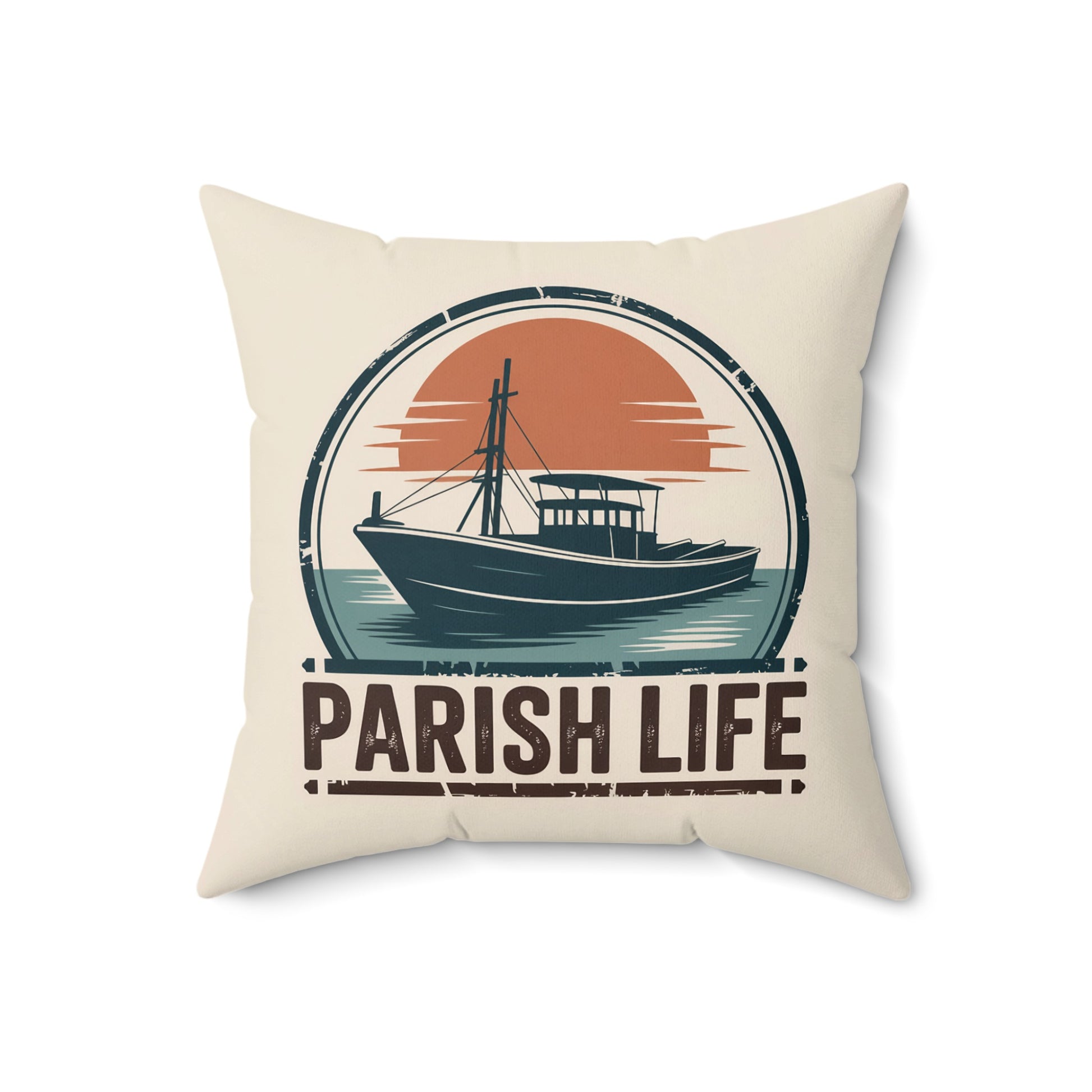 Parish Life Boat Themed Decorative Pillow product