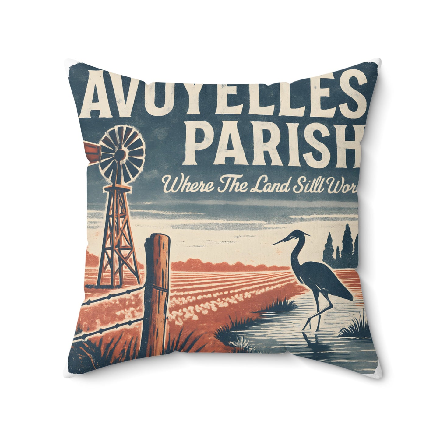 Avoyelles Parish Decorative Poster Art Pillow product