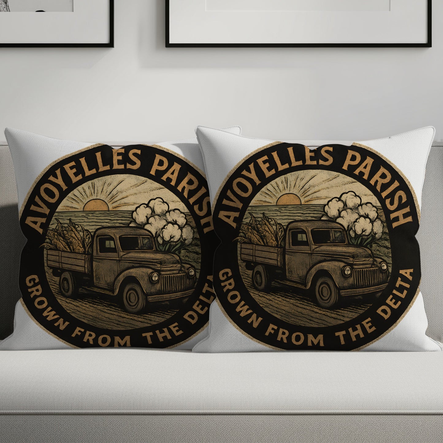 Grown From The Delta AVOYELLES PARISH Throw Pillow product