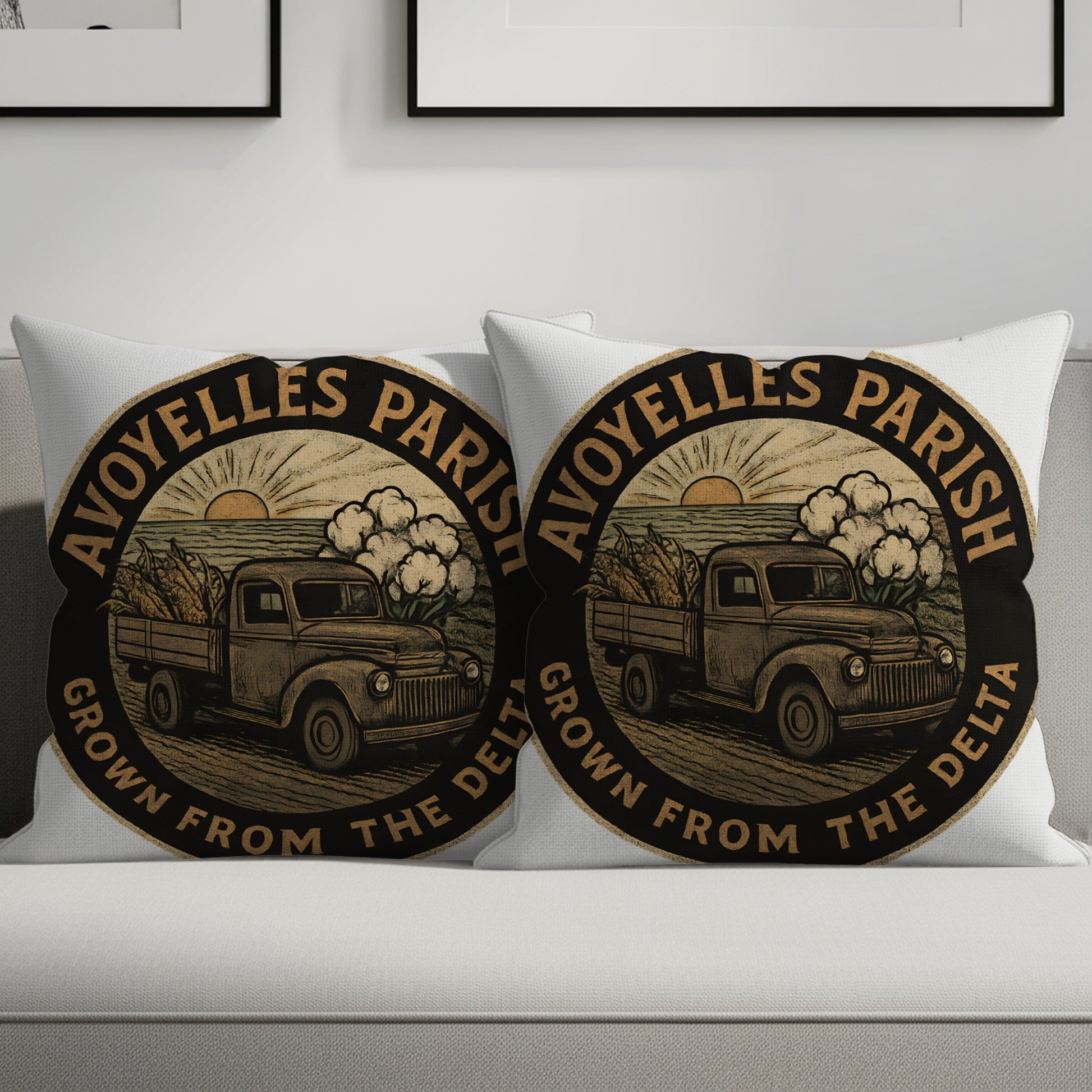 Grown From The Delta AVOYELLES PARISH Throw Pillow product