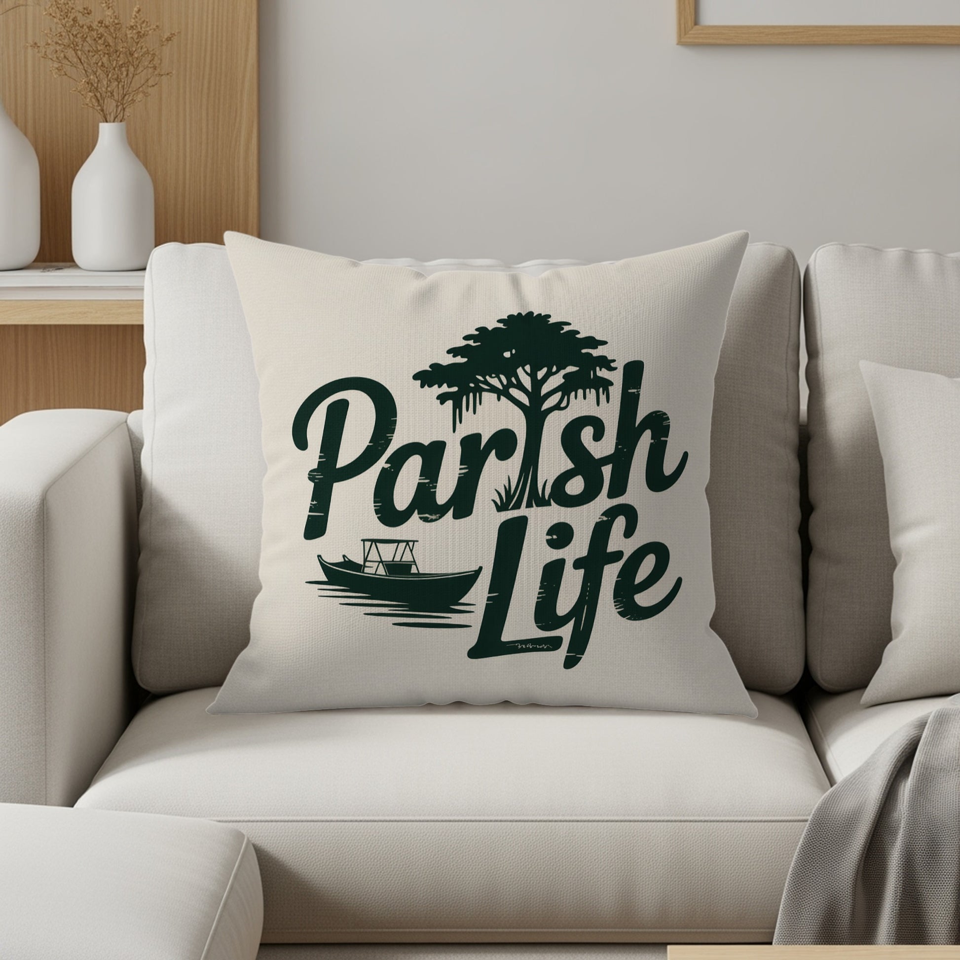 Parish Life Scenic Decorative Pillow product