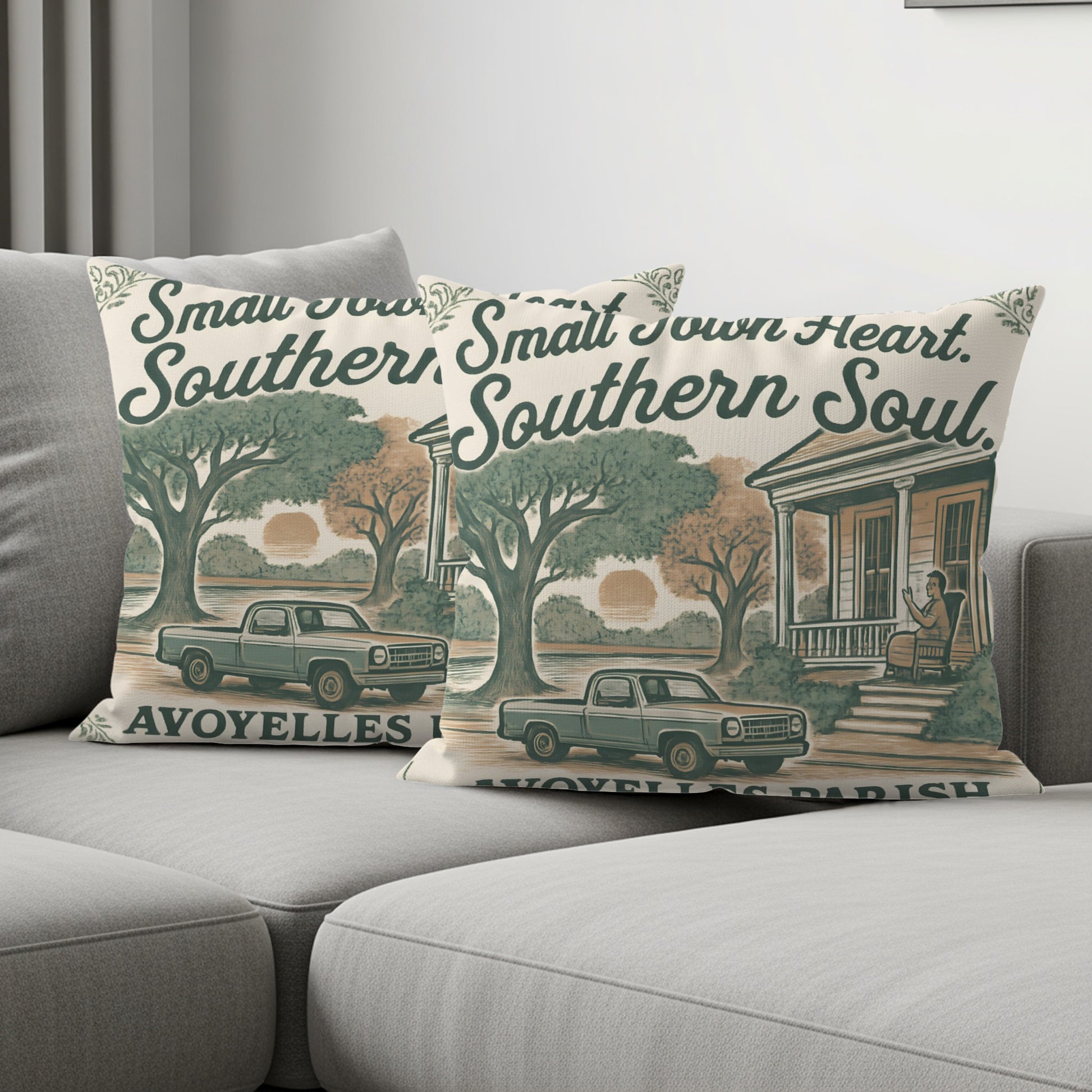 Small Town Heart Southern Soul Decorative Pillow product