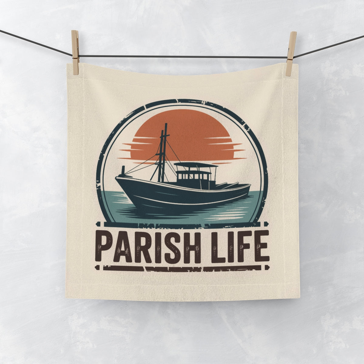 Parish Life Scenic Boat Cloth Poster product