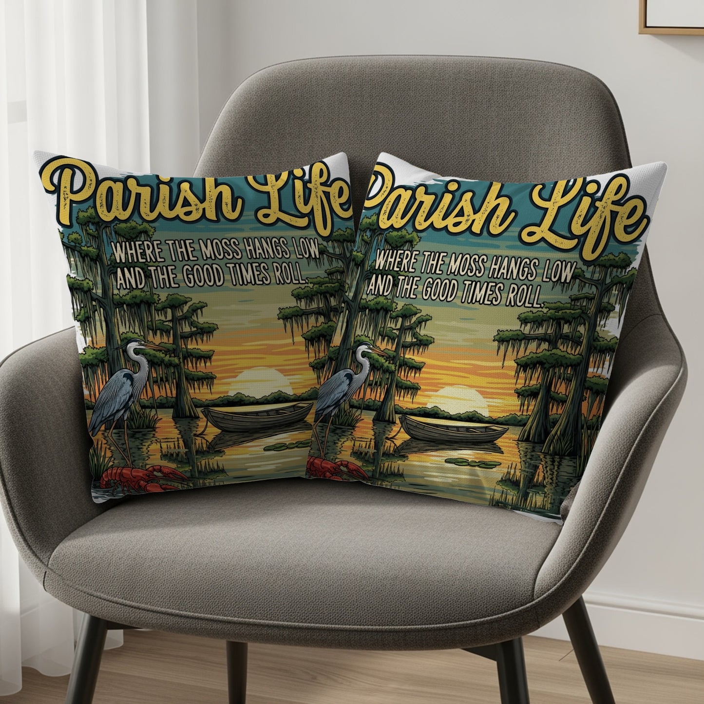 Parish Life Scenic Print Throw Pillow product