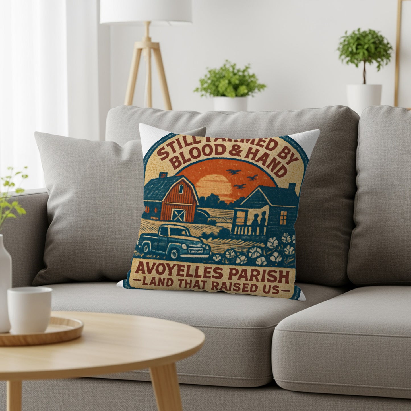 Avoyelles Parish Land That Raised Us Throw Pillow product