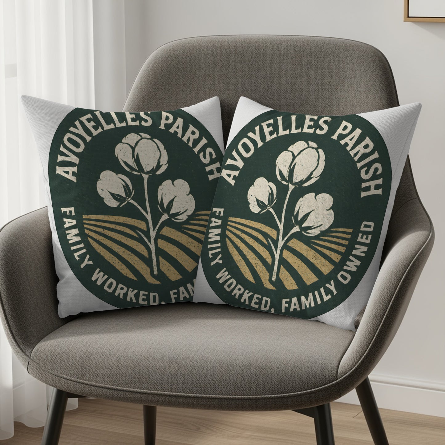 AVOYELLES PARISH FAMILY WORKED FAMILY OWNED pillow product