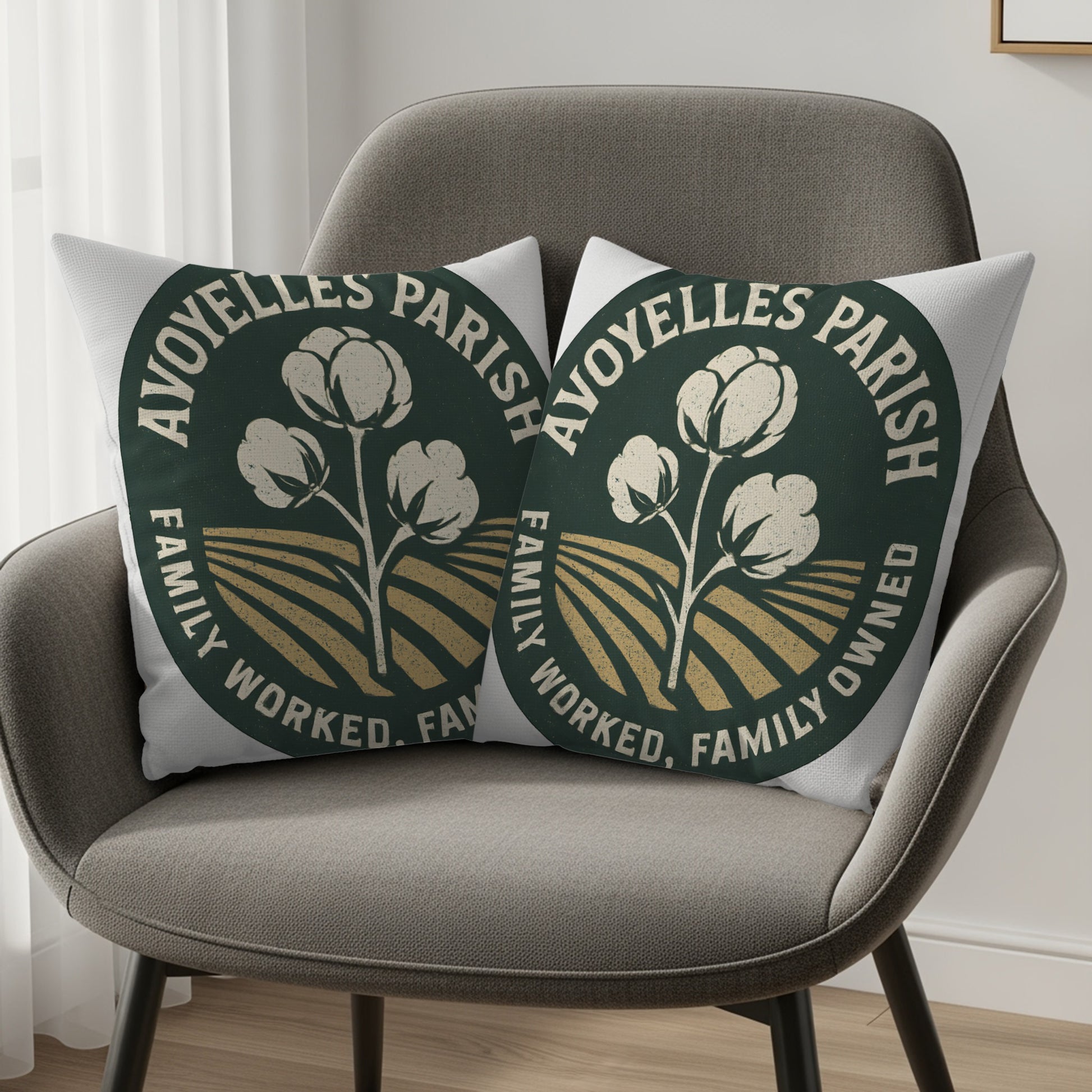 AVOYELLES PARISH FAMILY WORKED FAMILY OWNED pillow product