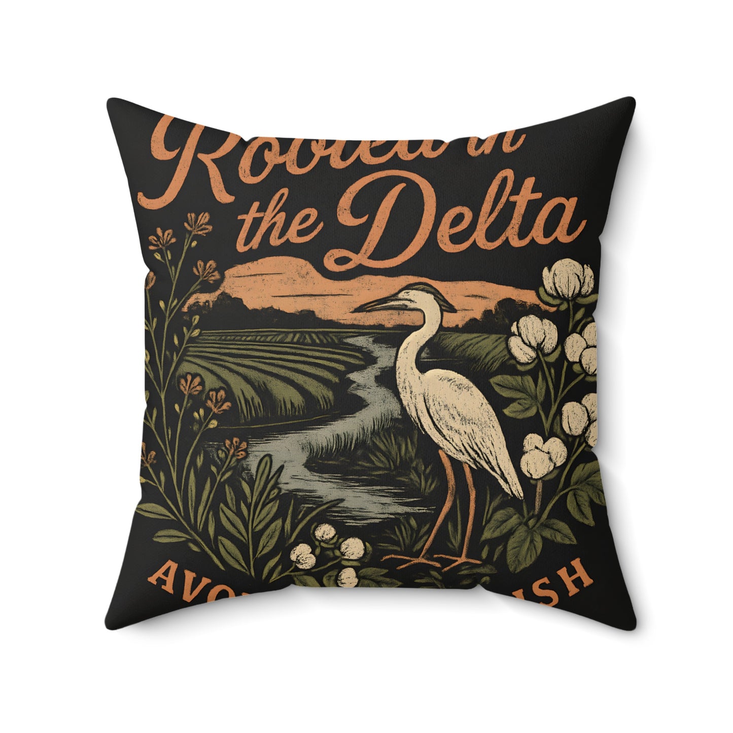 Rooted in the Delta Throw Pillow product type