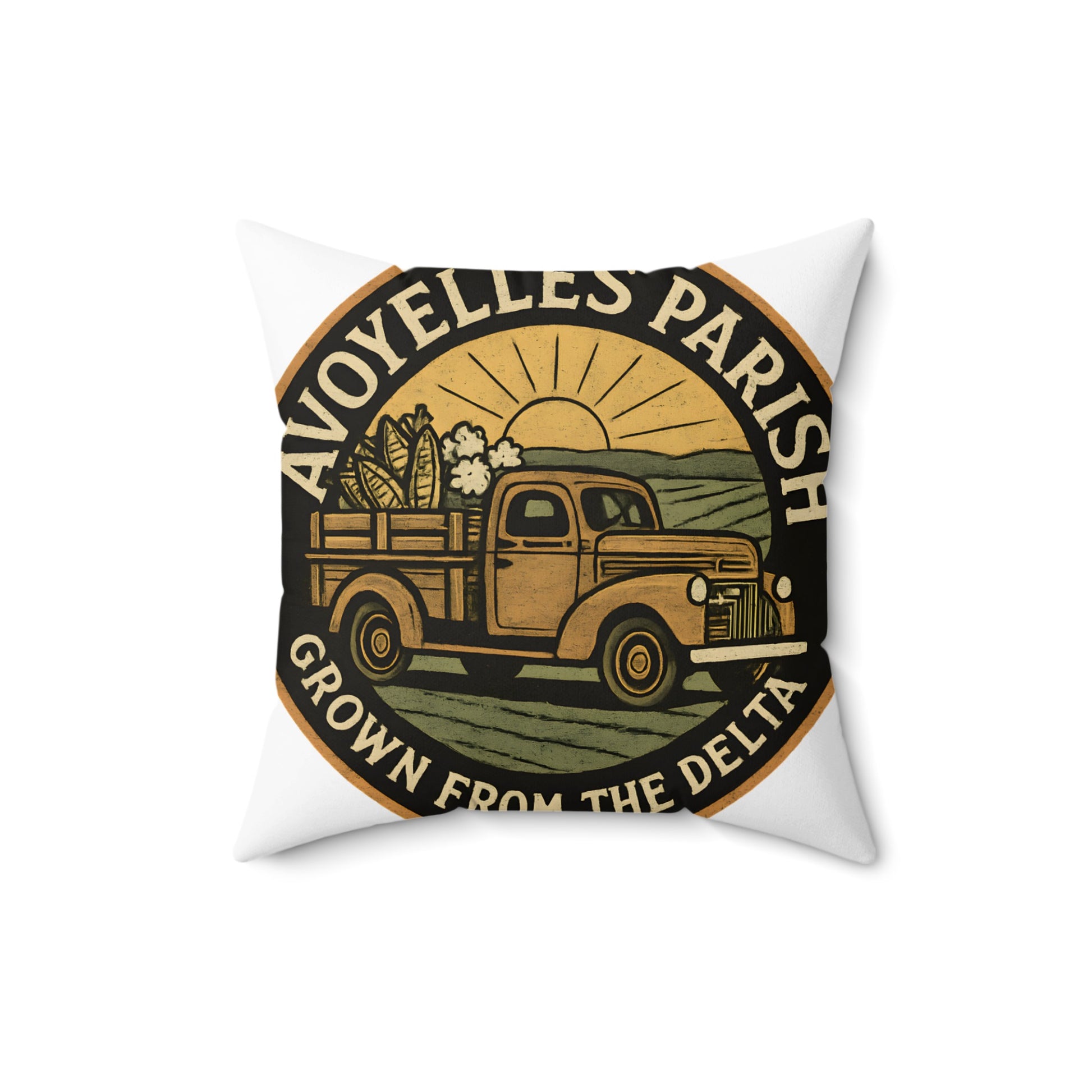 Avoyelles Parish Grown from The Delta Throw Pillow