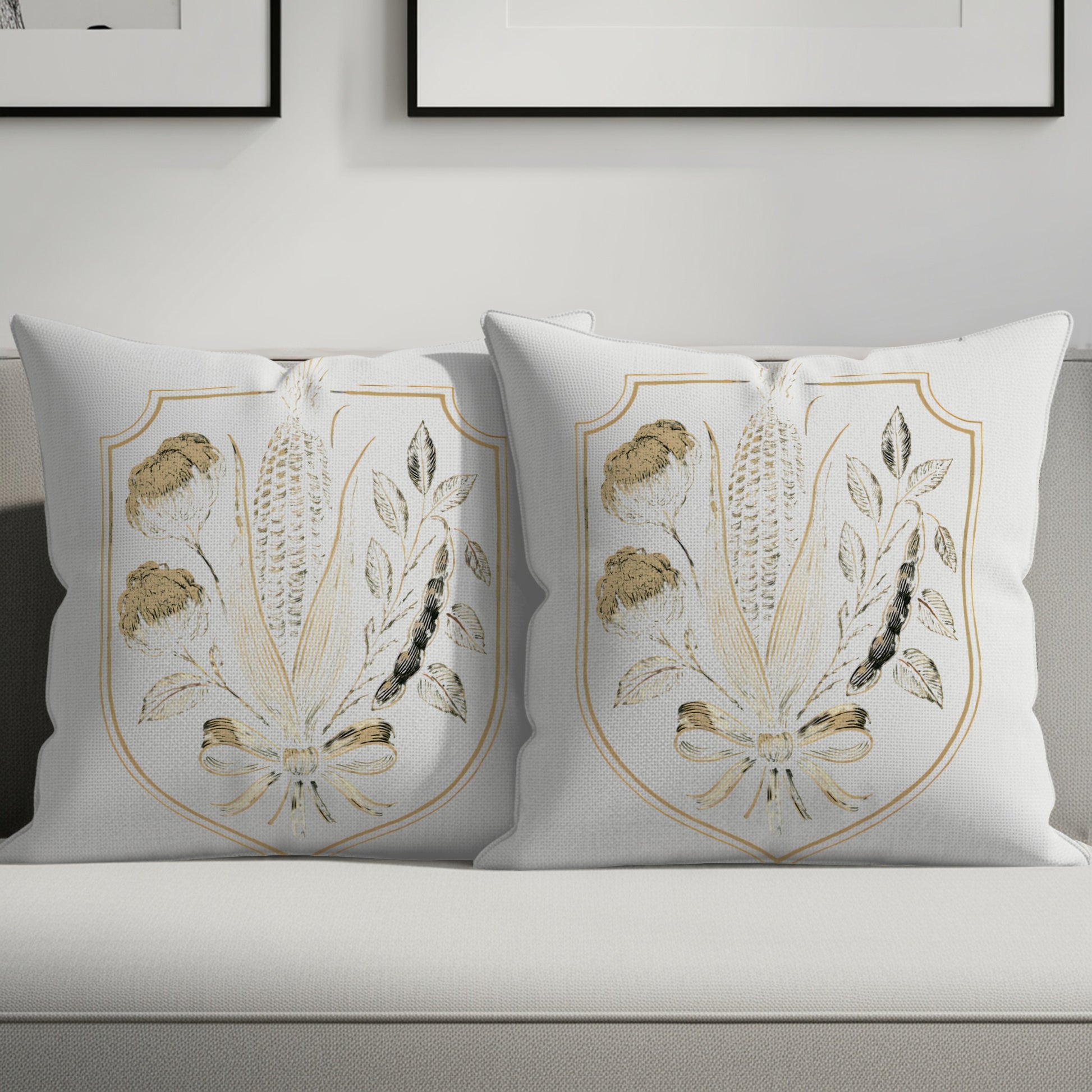 Elegant Botanical Floral Design Throw Pillow product