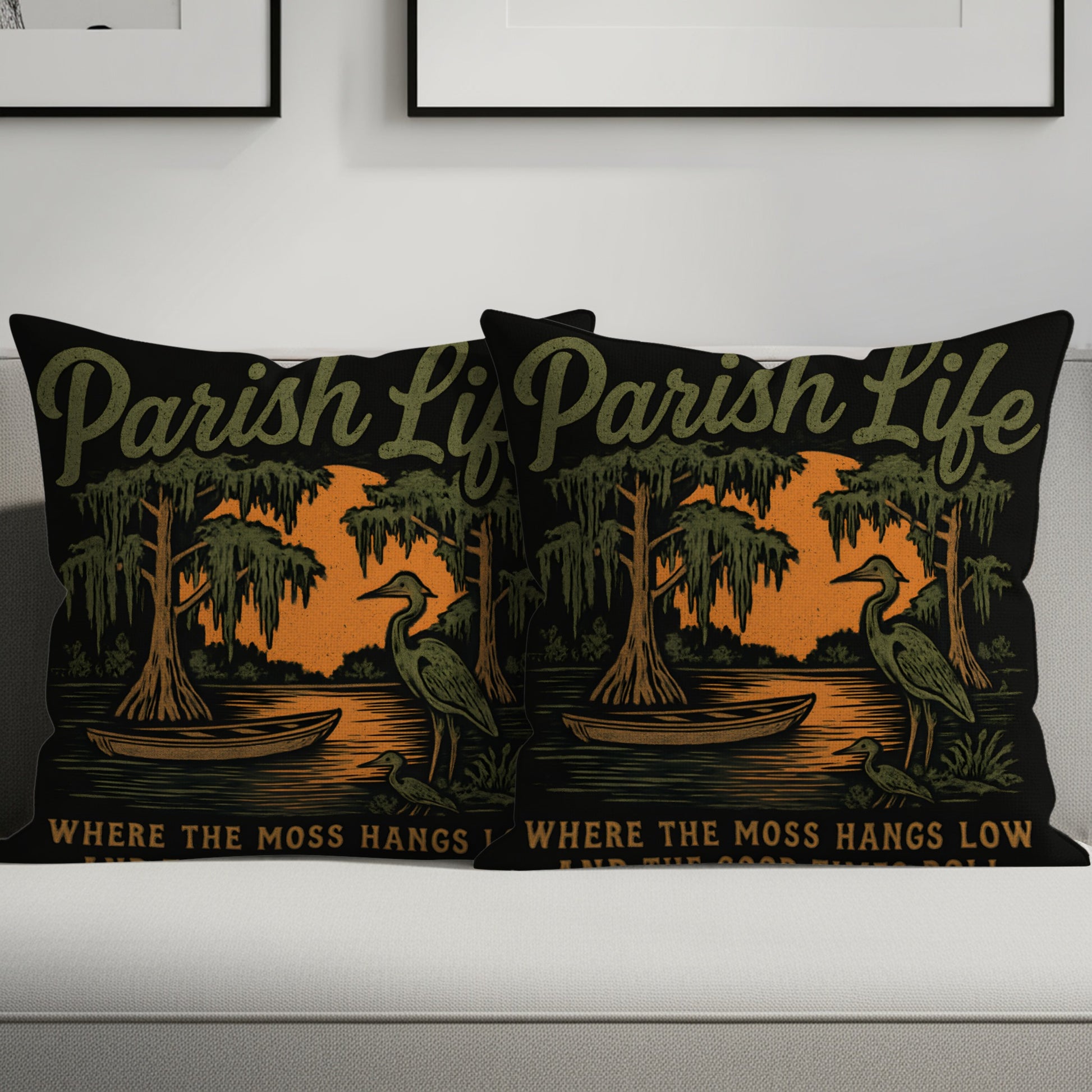 Parish Life Where the Moss Hangs Low Pillow product