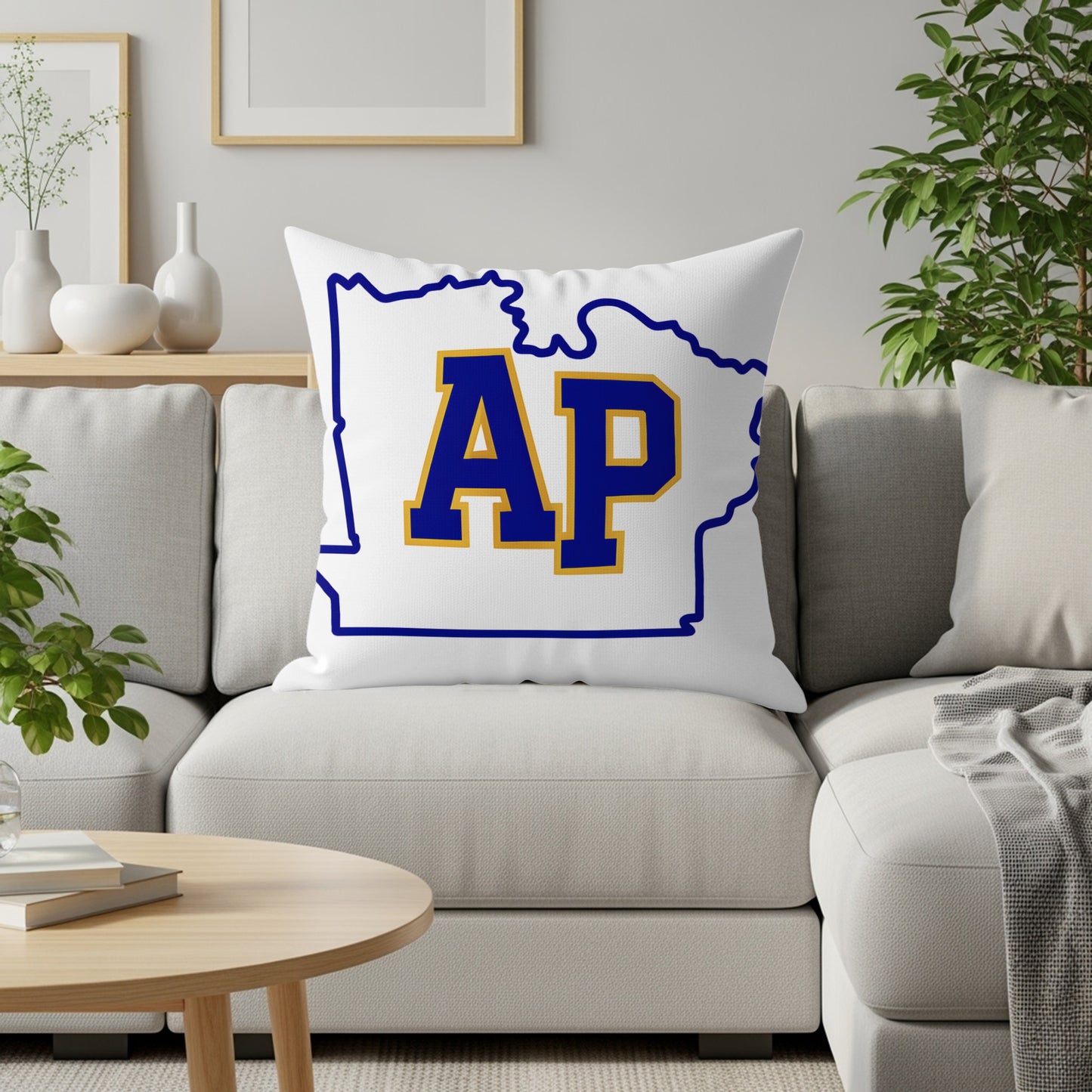 AP Monogram Throw Pillow for Home Decor product type
