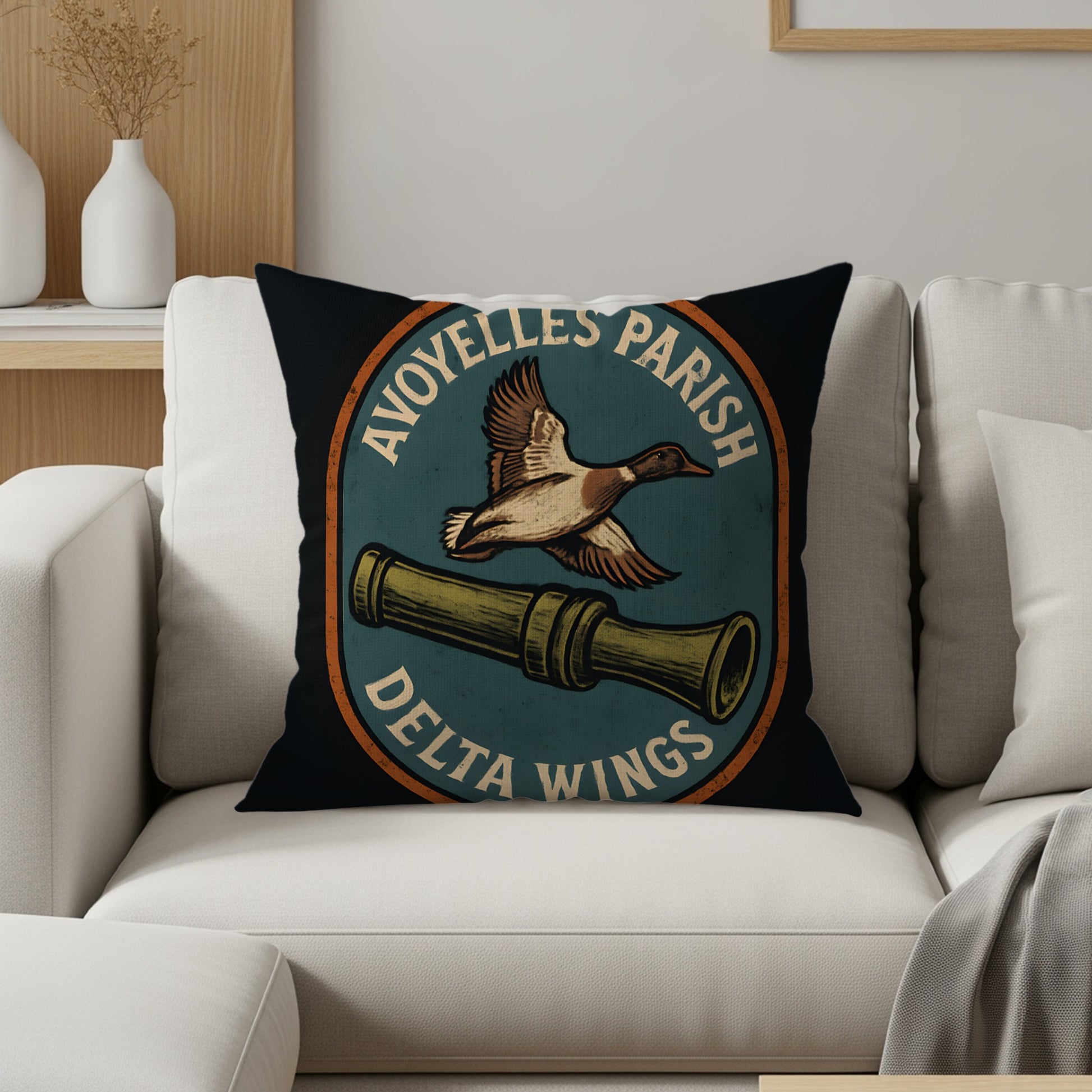 AVOYELLES PARISH DELTA WINGS Decorative Pillow product
