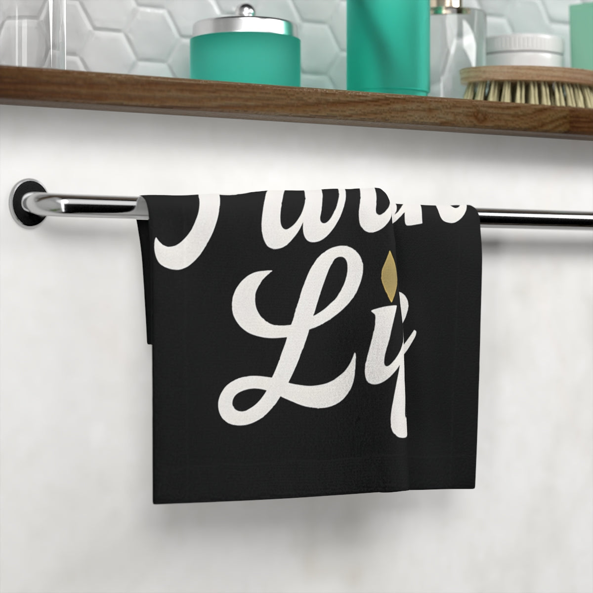 Luxury Written Towel Pattern Bathroom Product