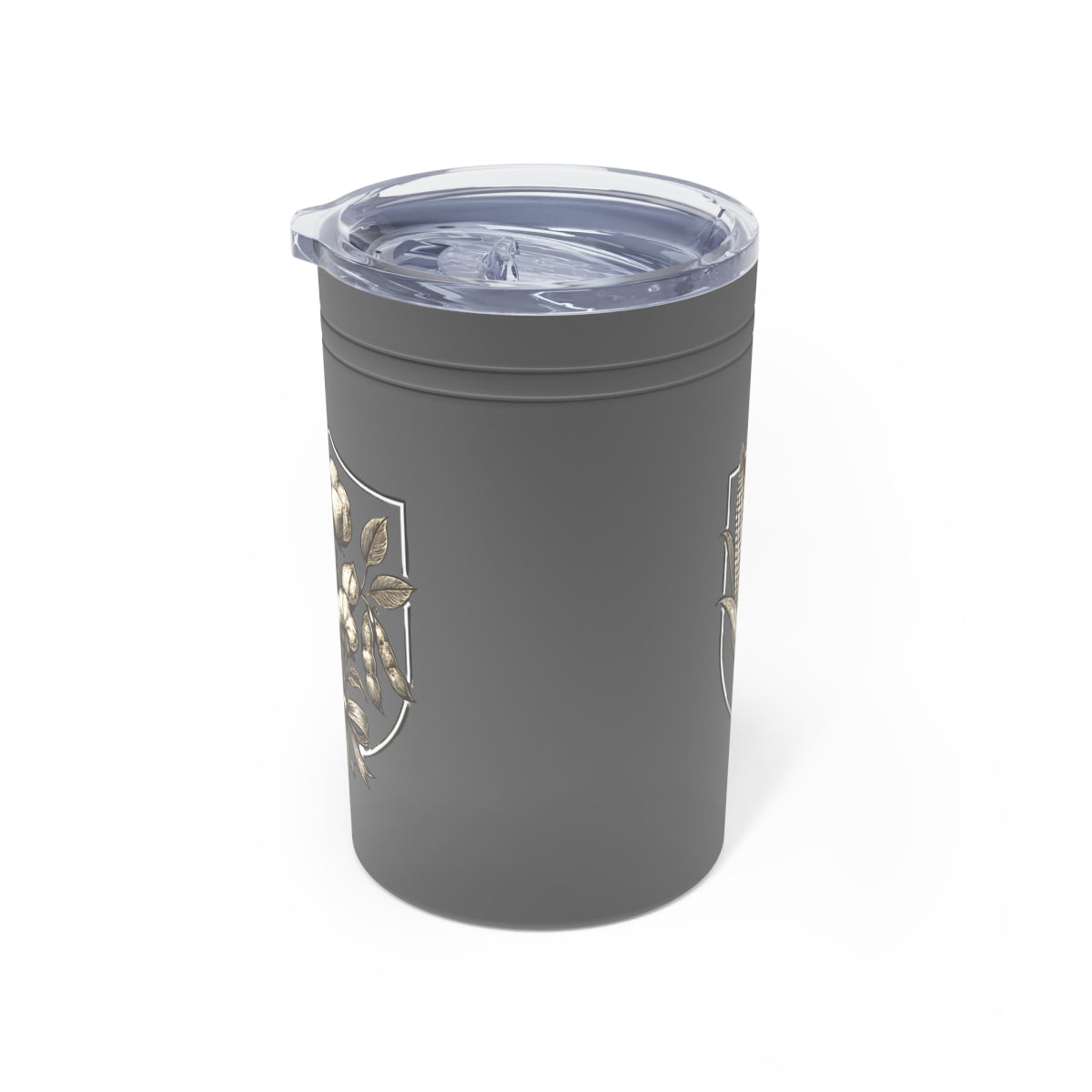 Elegant Dark Grey Floral Insulated Tumbler Product