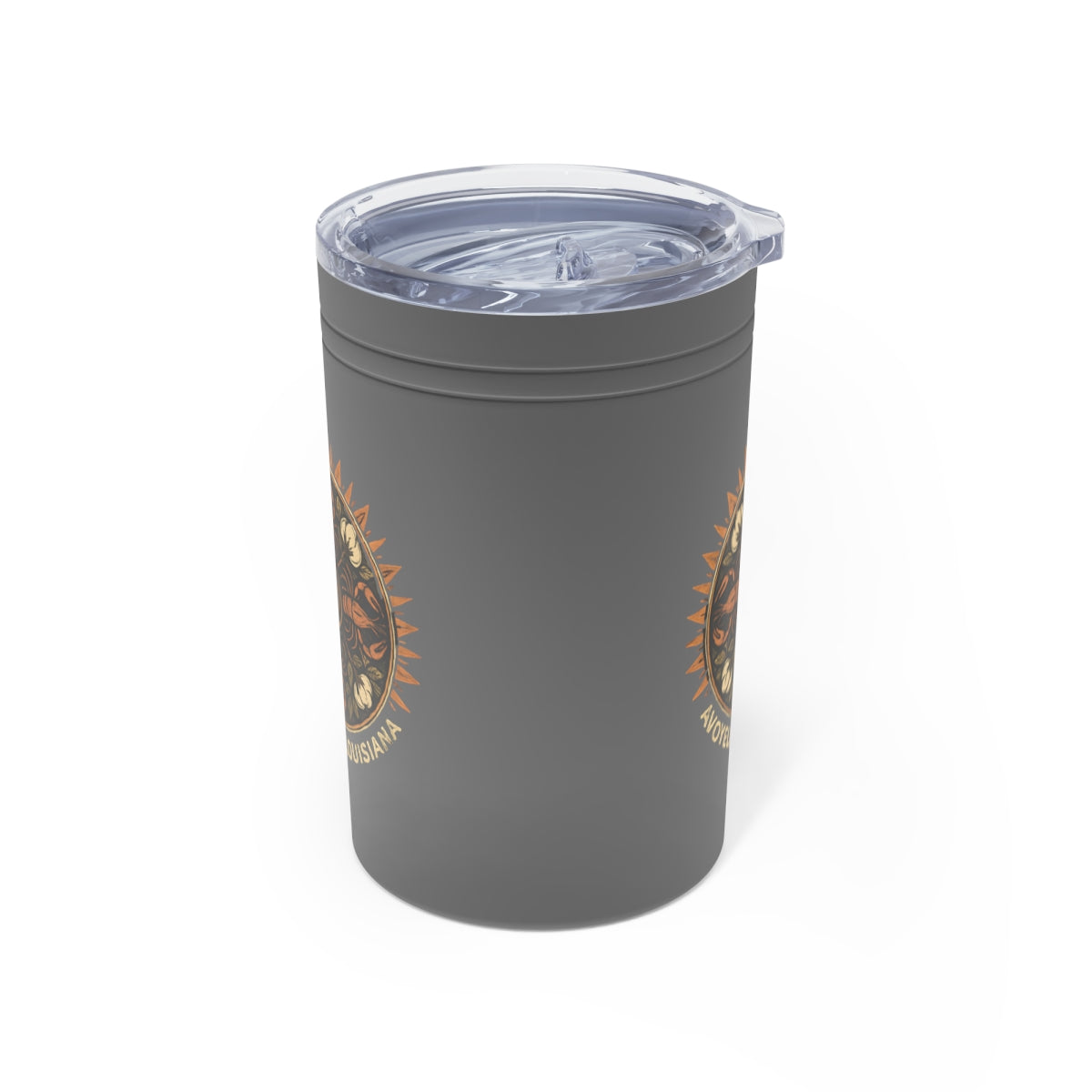 Sunburst Design Insulated Grey Travel Tumbler product