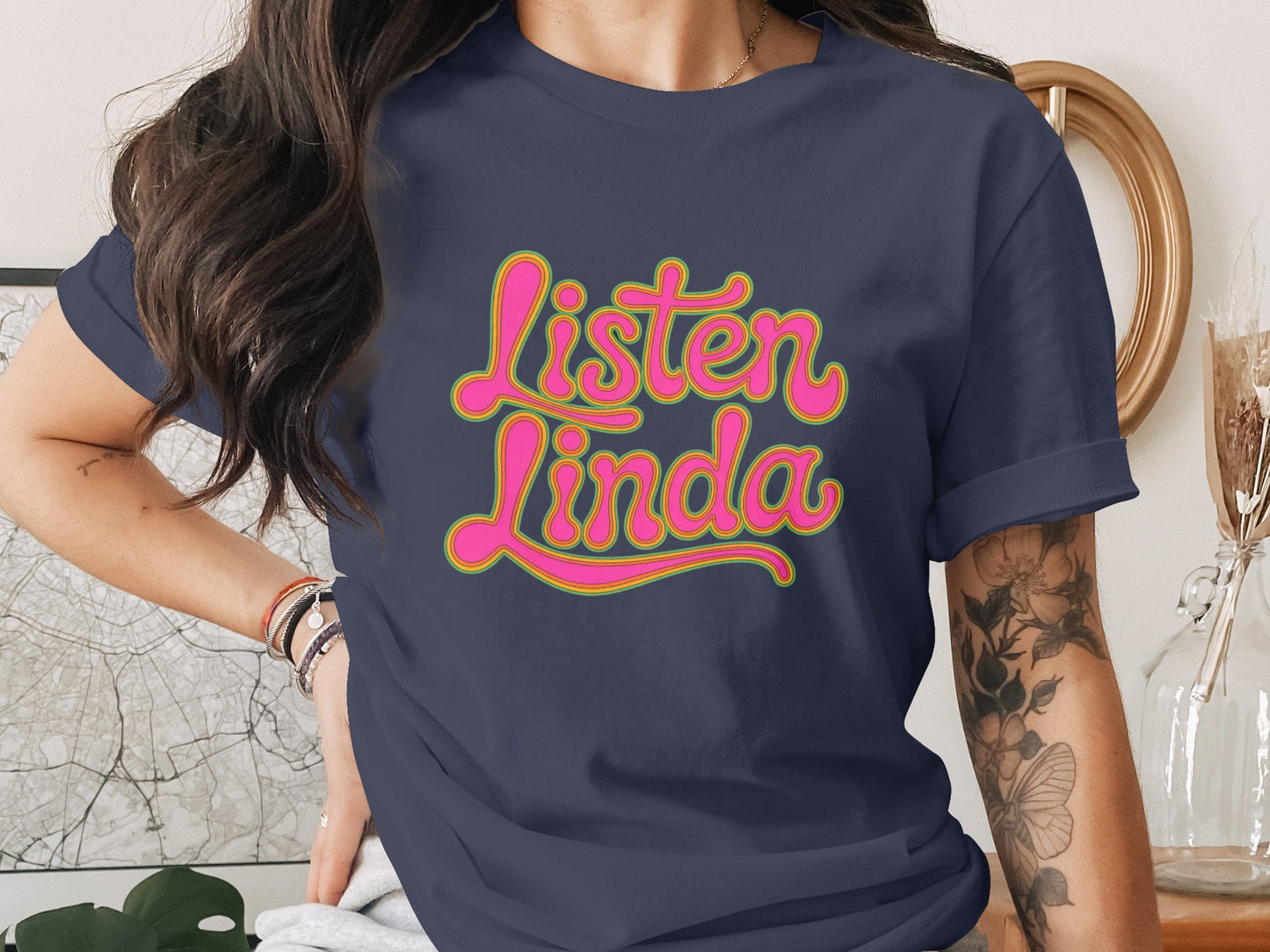 Listen Linda Graphic Tee Casual Shirt product