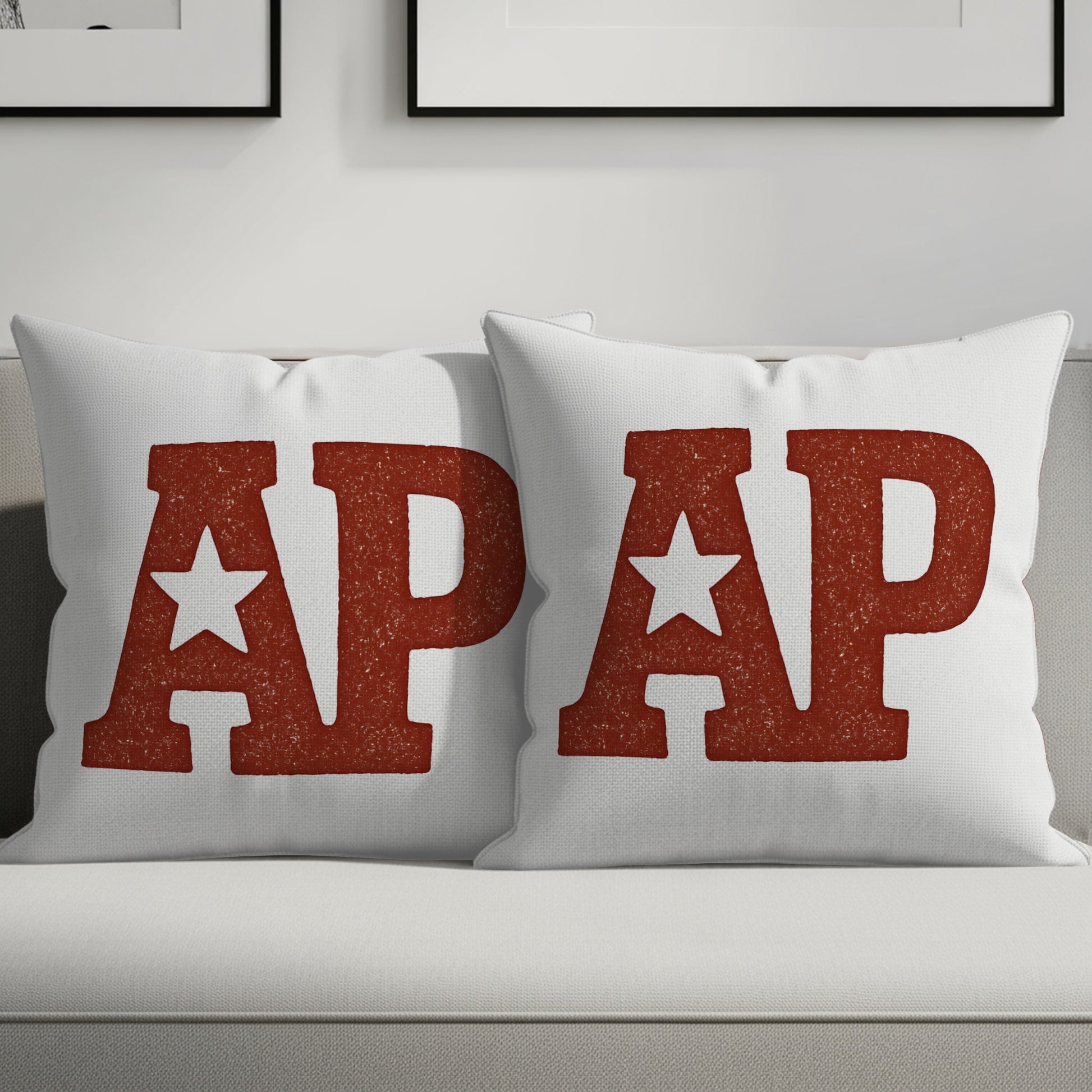 Bold Red AP Star Decorative Cushion product