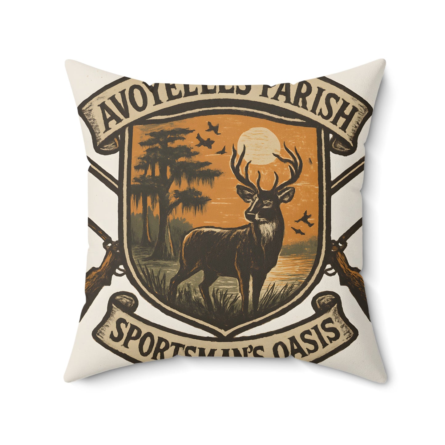 Avoyelles Parish Sportsman's Oasis Deer Throw Pillow product