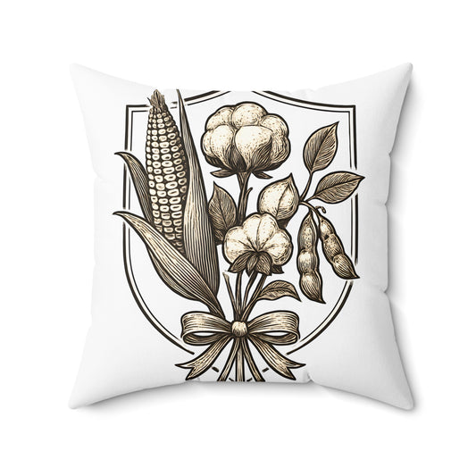 Vintage Botanical Corn Cotton Soy Throw Pillow product type