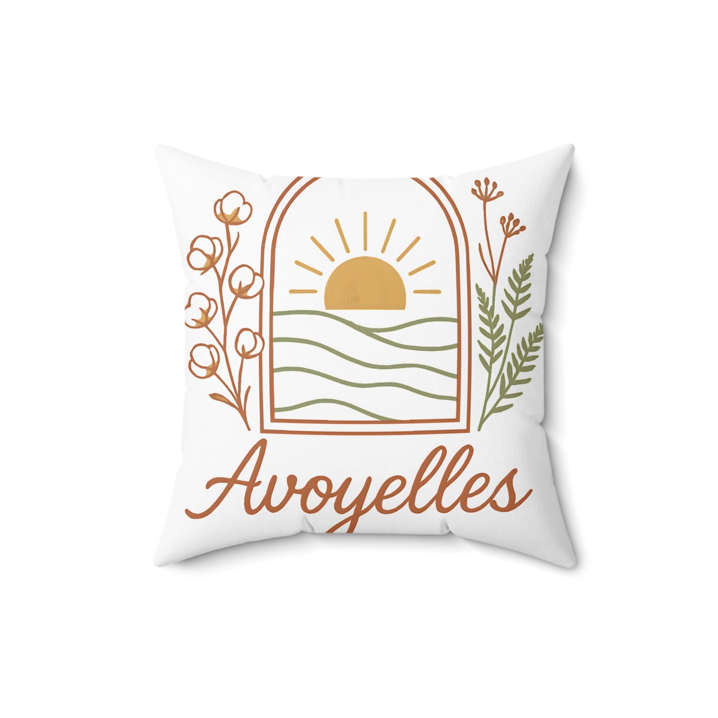 Sunny Nature Design Avoyelles Script Pillow product type