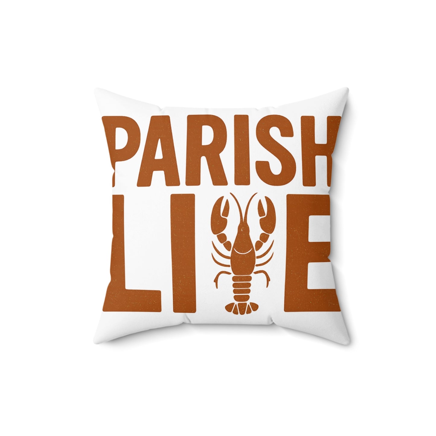 Parish Life Crawfish Graphic Design Pillow product type