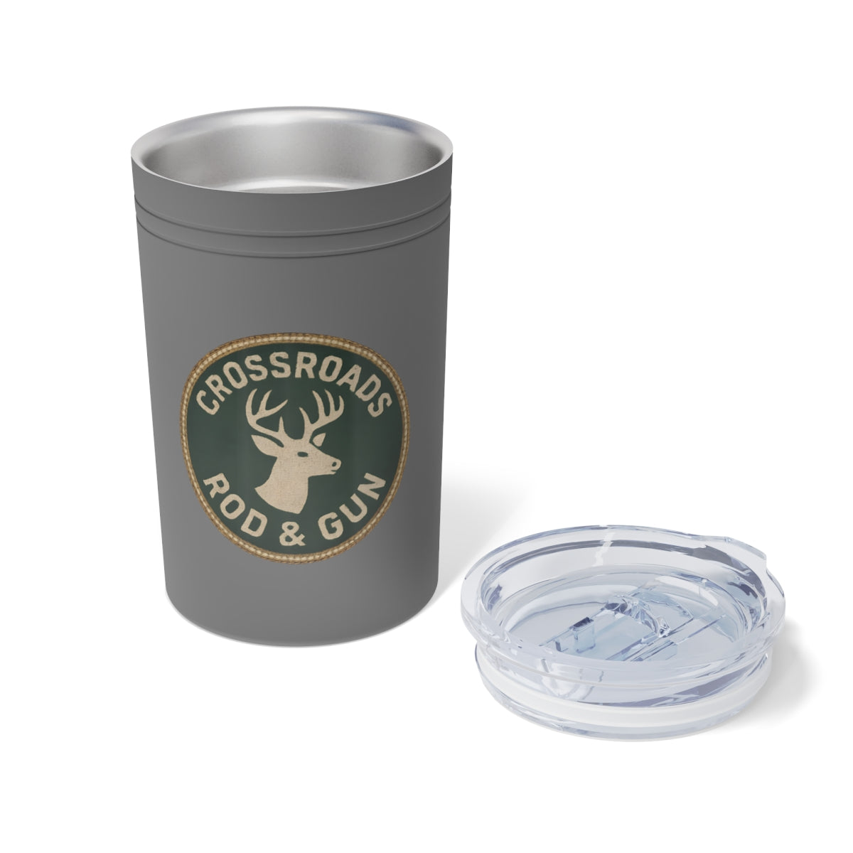 Crossroads Rod and Gun Logo on Travel Tumbler product