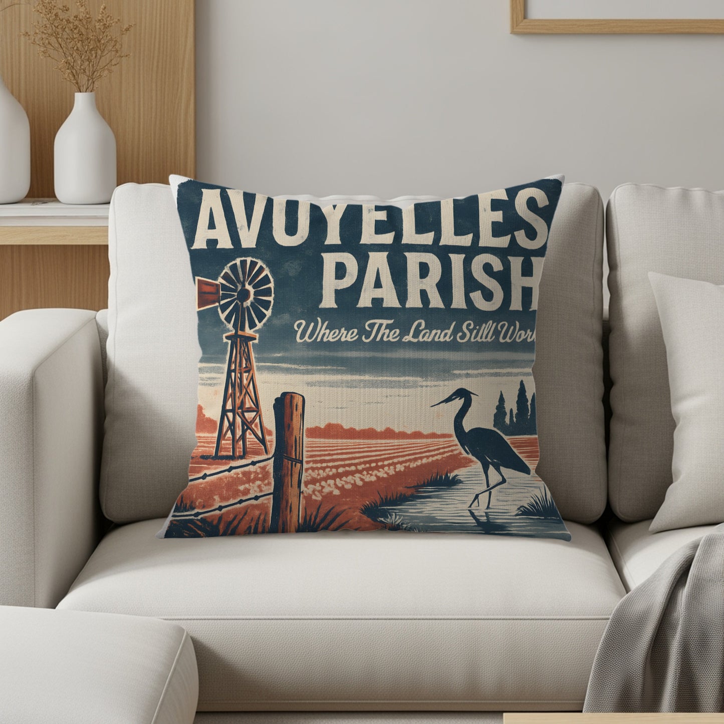 Avoyelles Parish Retro Style Comfortable Pillow product