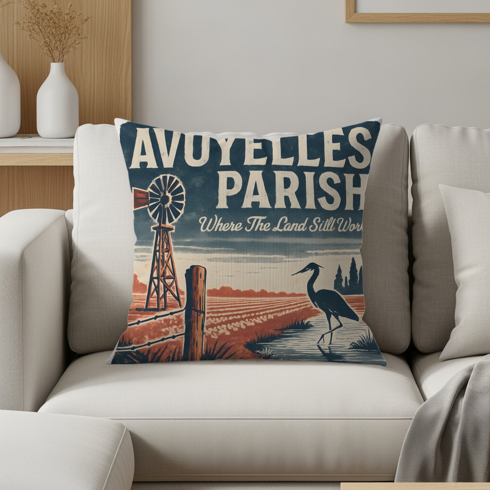 Avoyelles Parish Retro Style Comfortable Pillow product