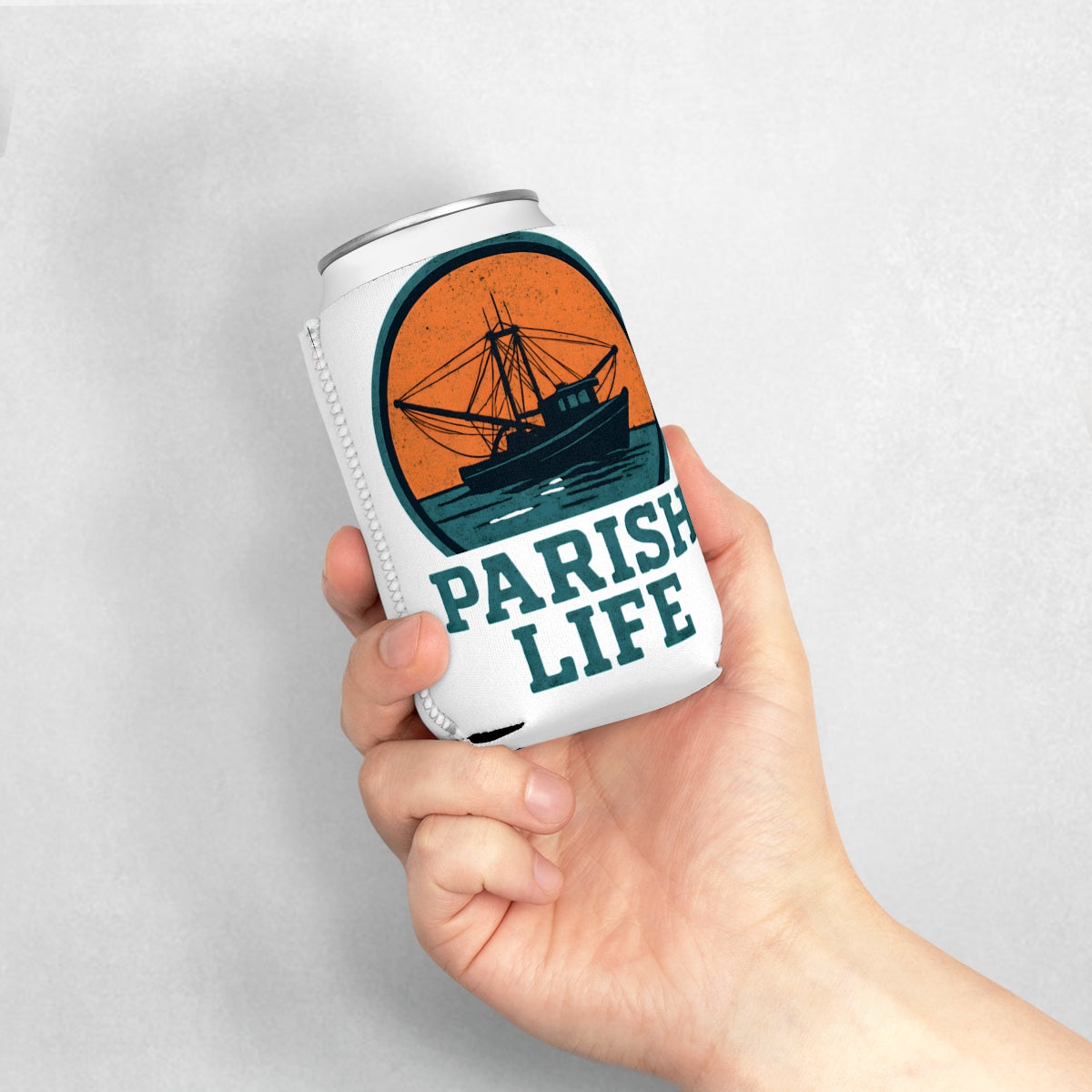 Parish Life Fishing Boat Graphic Insulated Can Product