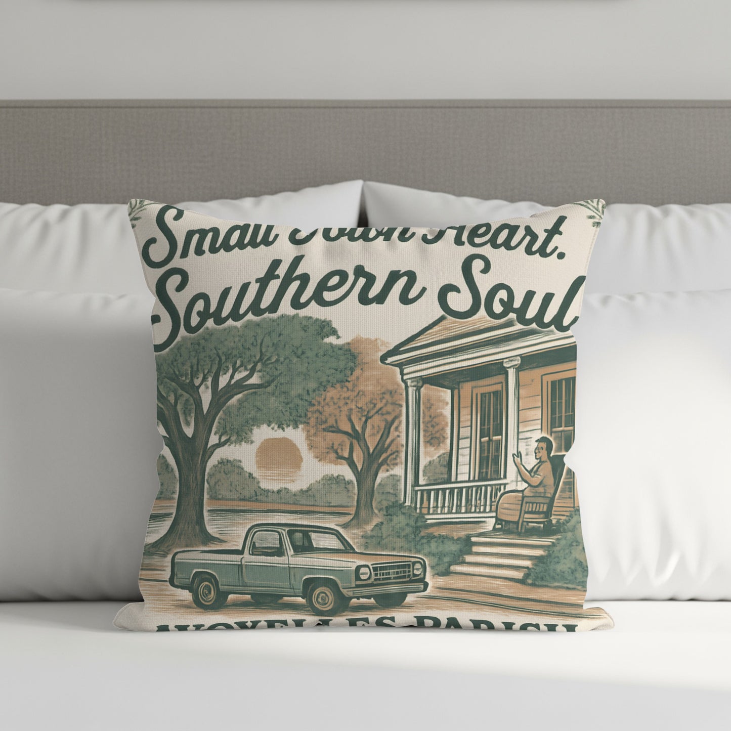 Southern Soul Small Town Heart Throw Pillow product