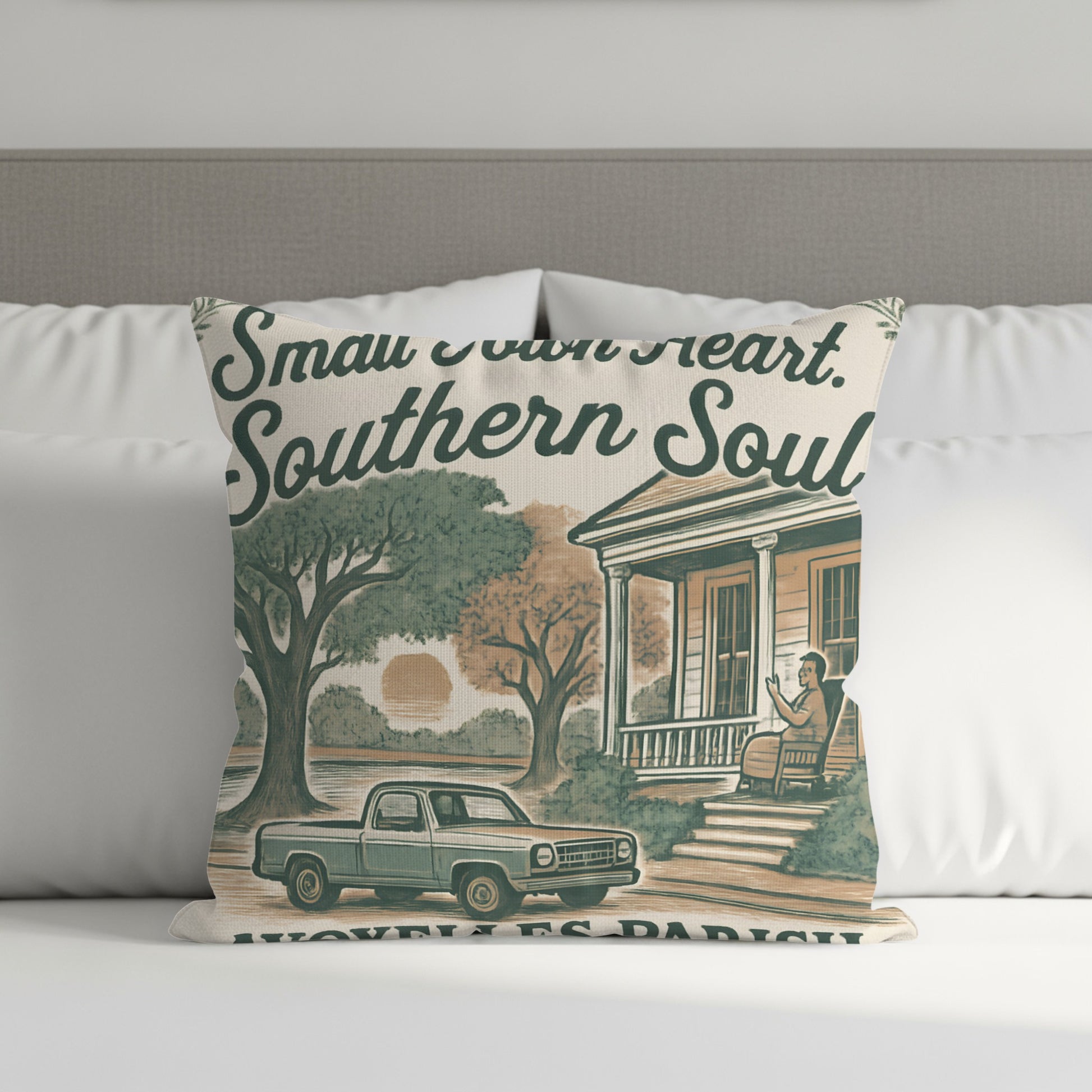 Southern Soul Small Town Heart Throw Pillow product