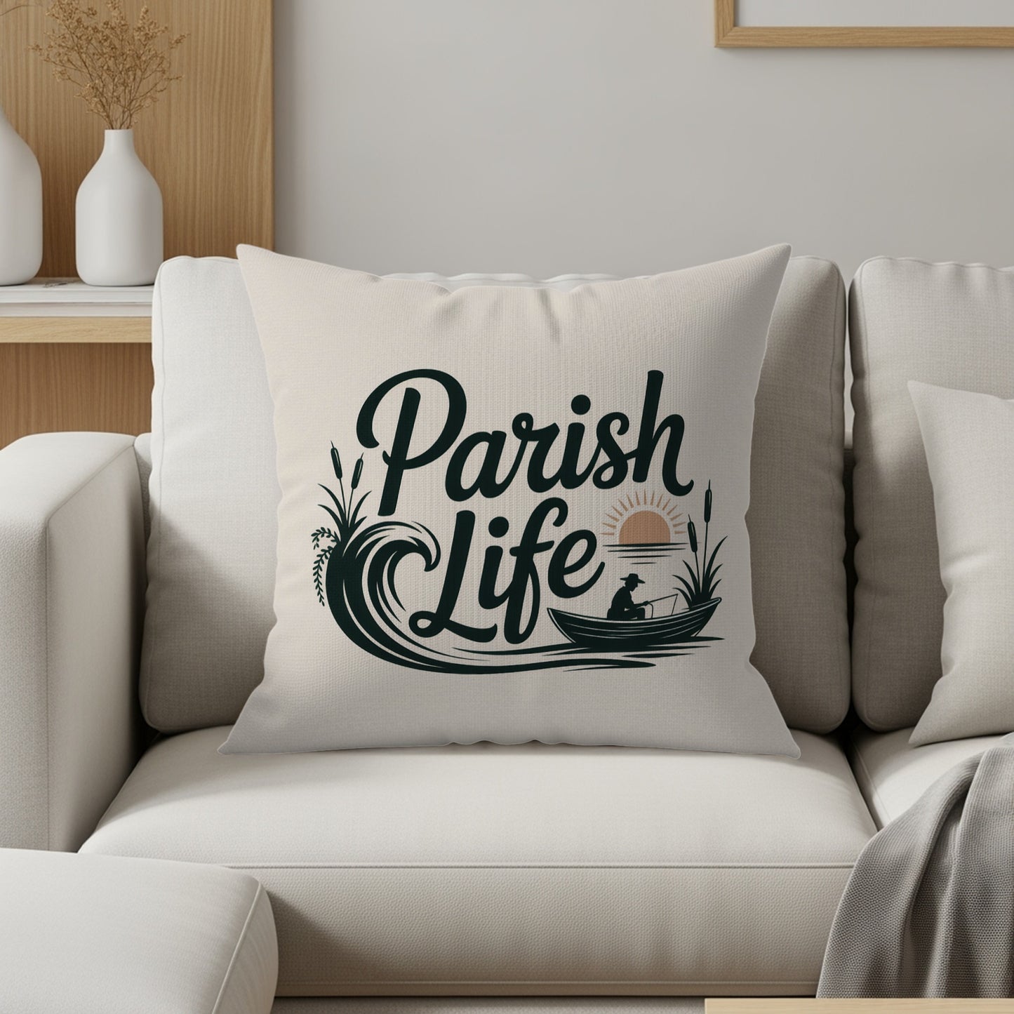 Parish Life Design Throw Pillow product